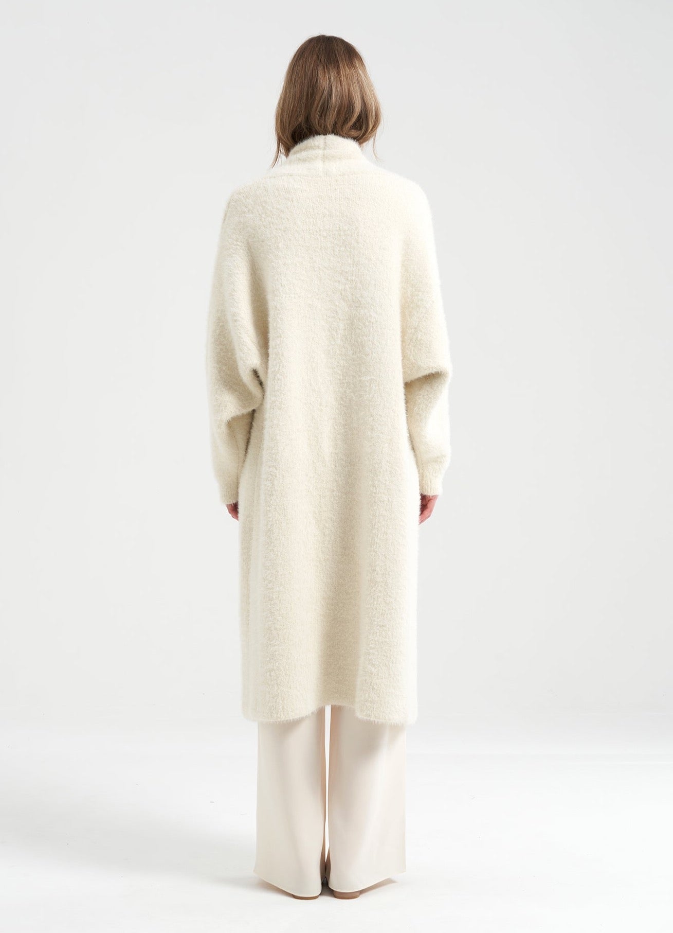 Lillie Maxi Cocoon Cardigan Milk