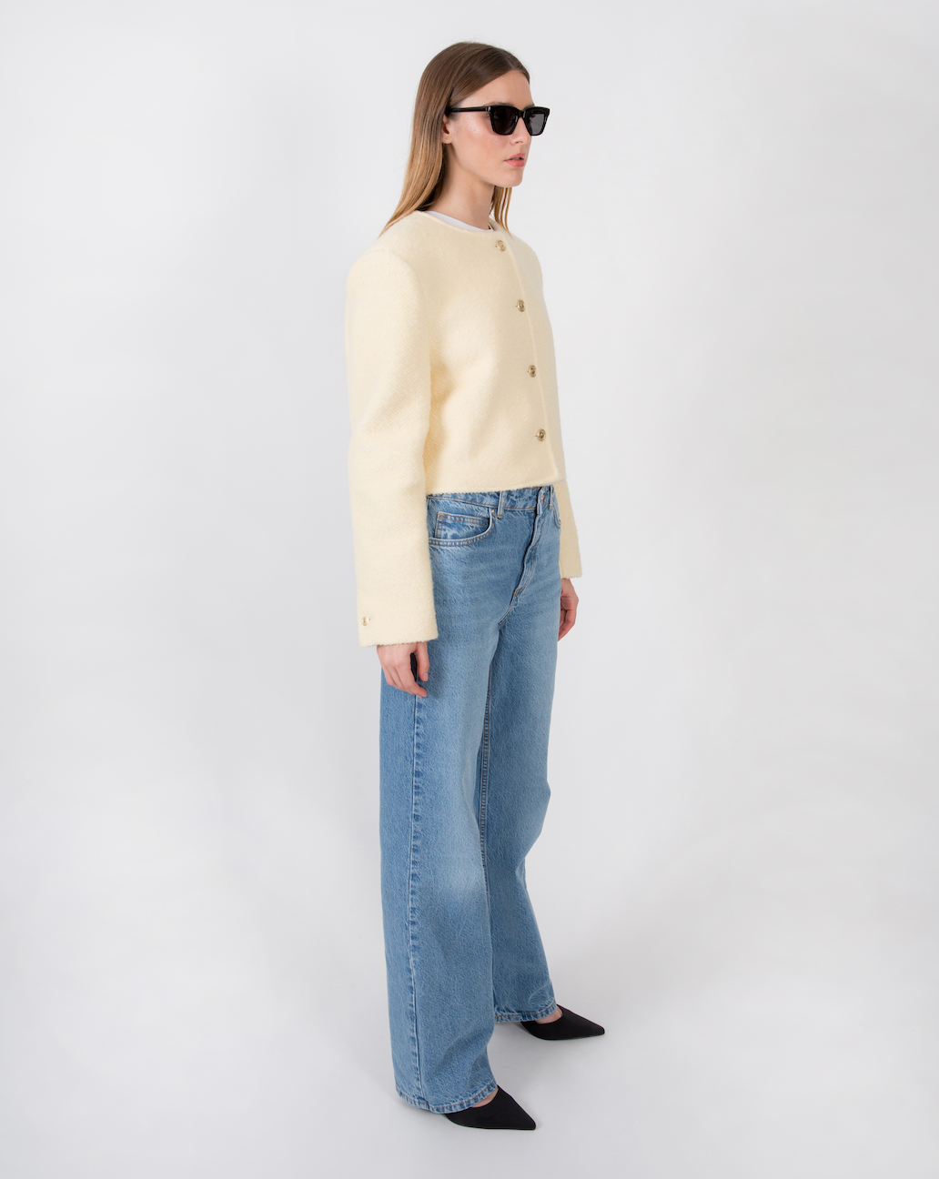 Cleo Wool Tweed Jacket Cashew