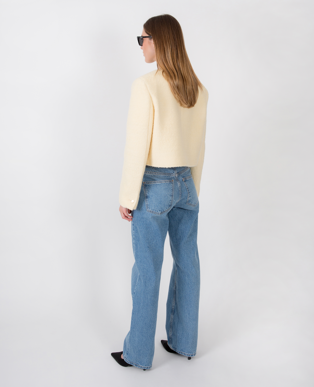 Cleo Wool Tweed Jacket Cashew