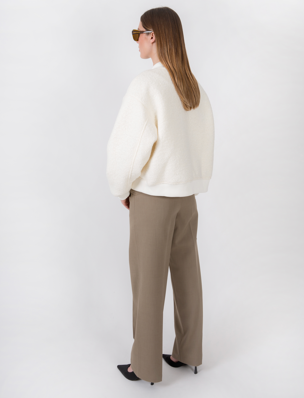 Viky Wool Bouclé Bomber Milk