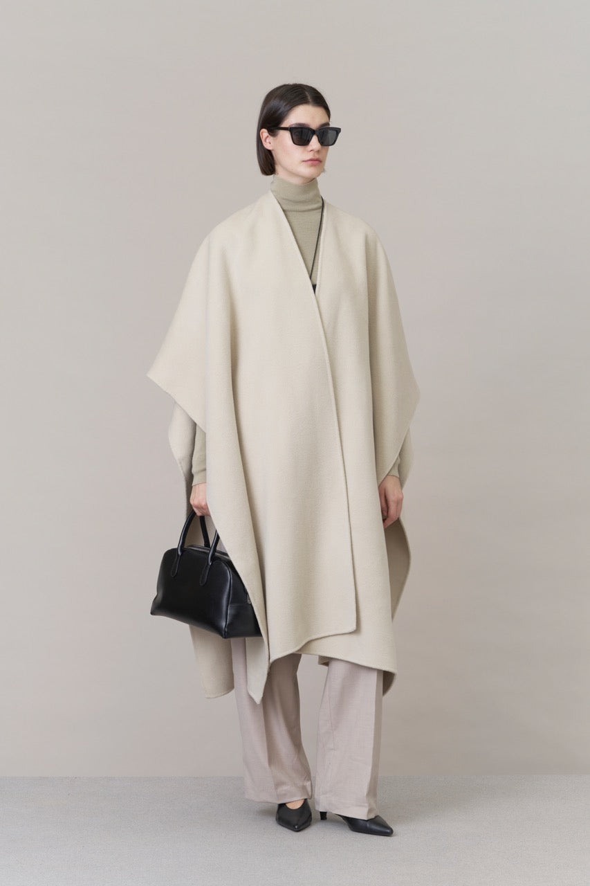 Nova Doublé Cashmere Blend Cape Sable (Long)