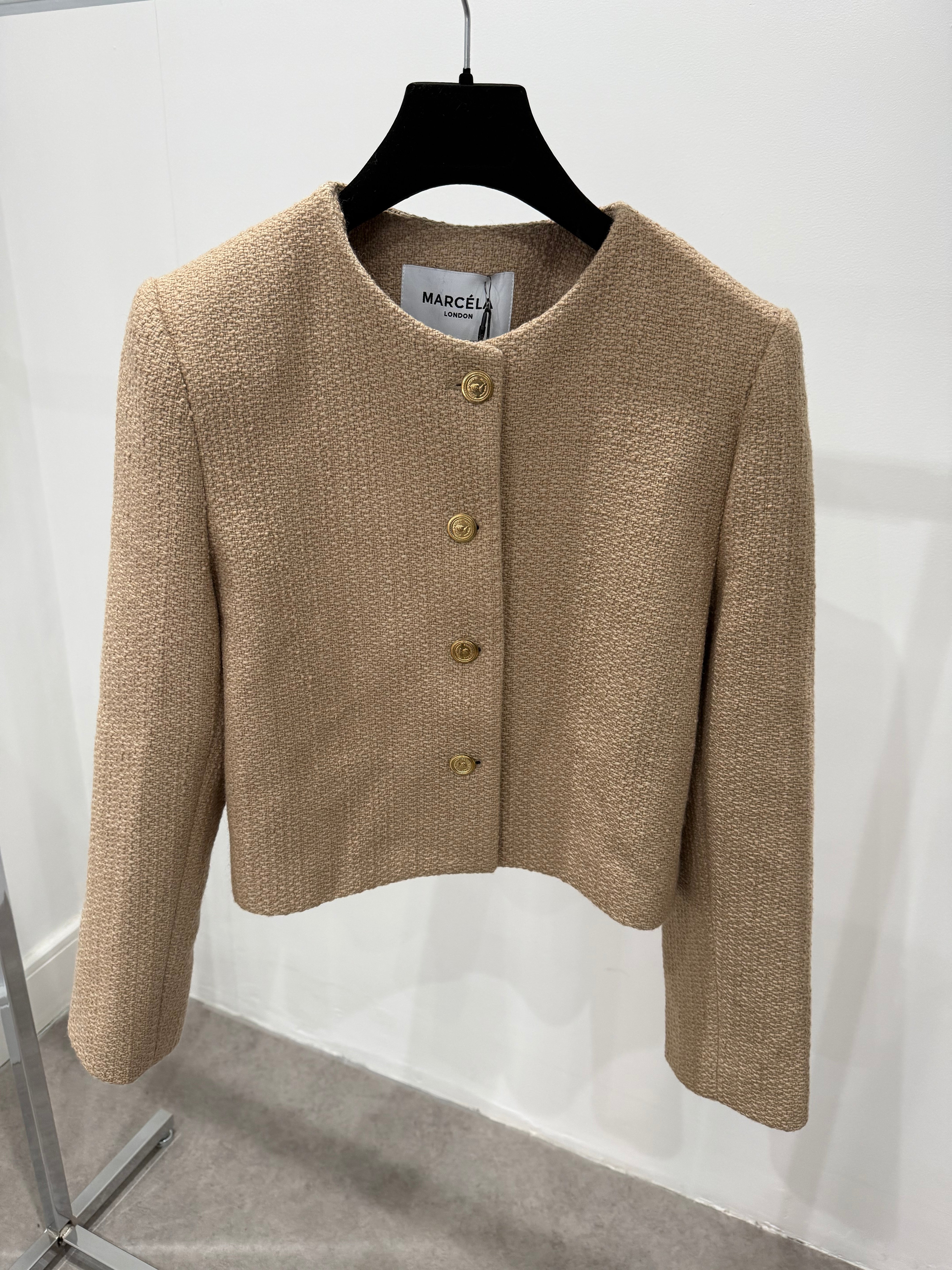 Wool Tweed Jacket Chai