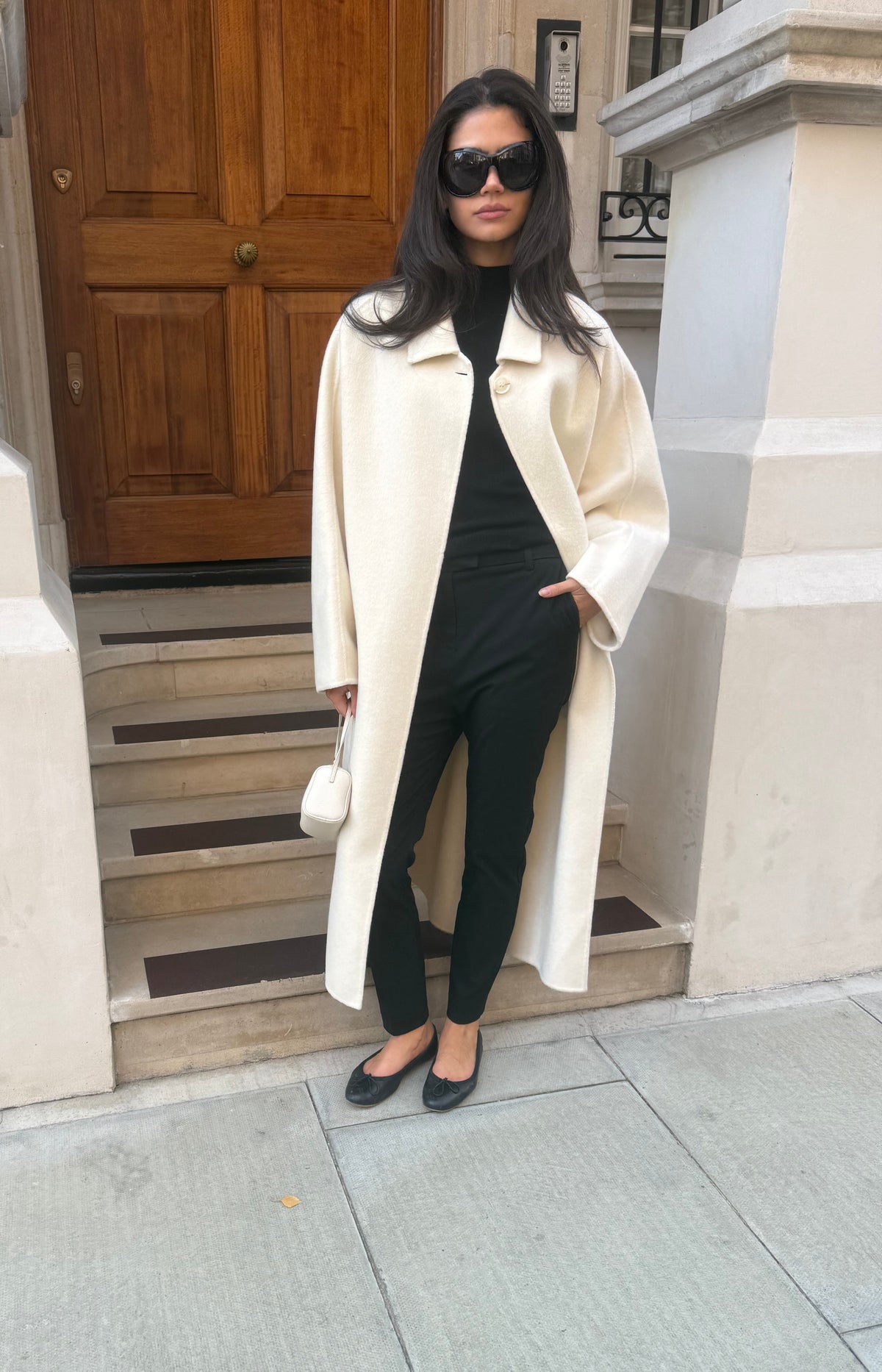 Neve Cocoon Coat Ivory