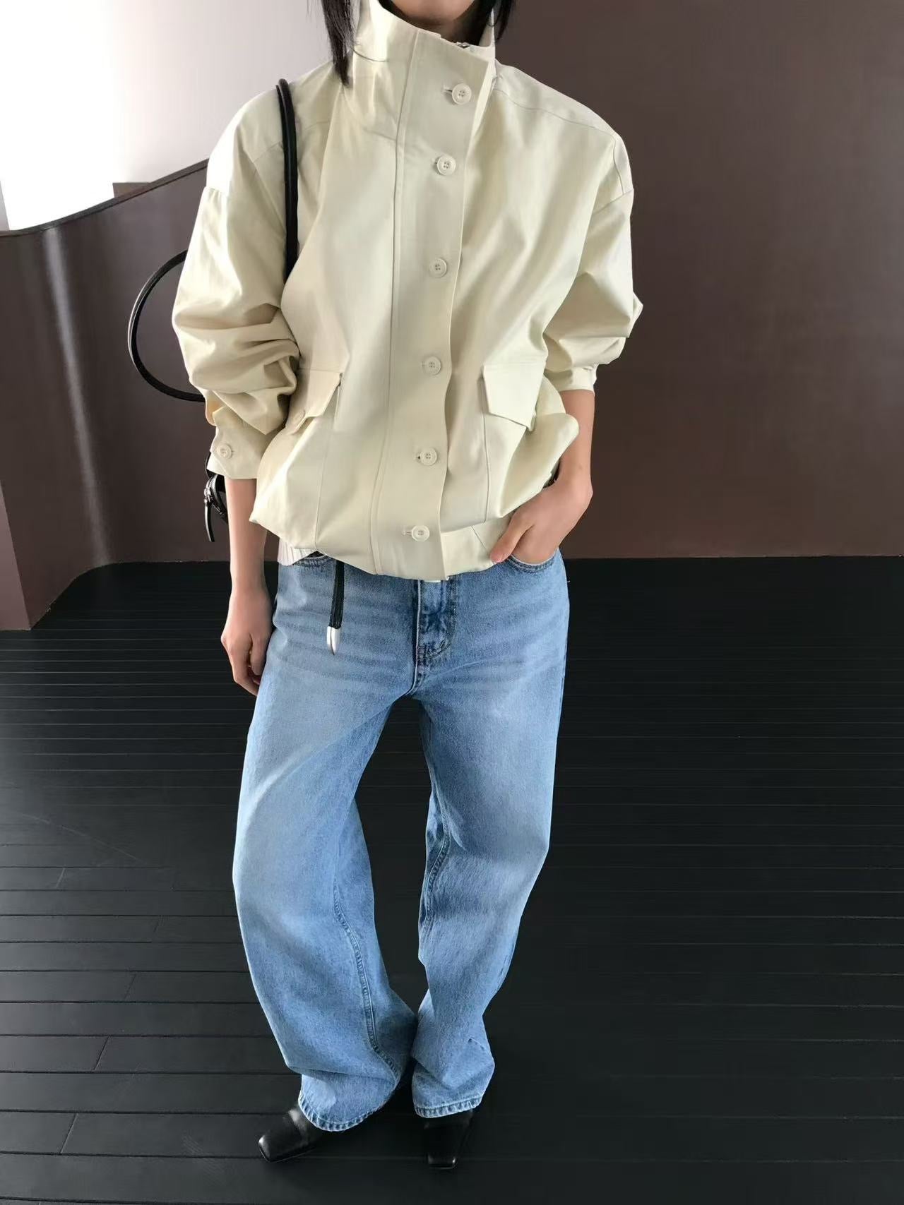 Radley Funnel Neck Jacket Beige