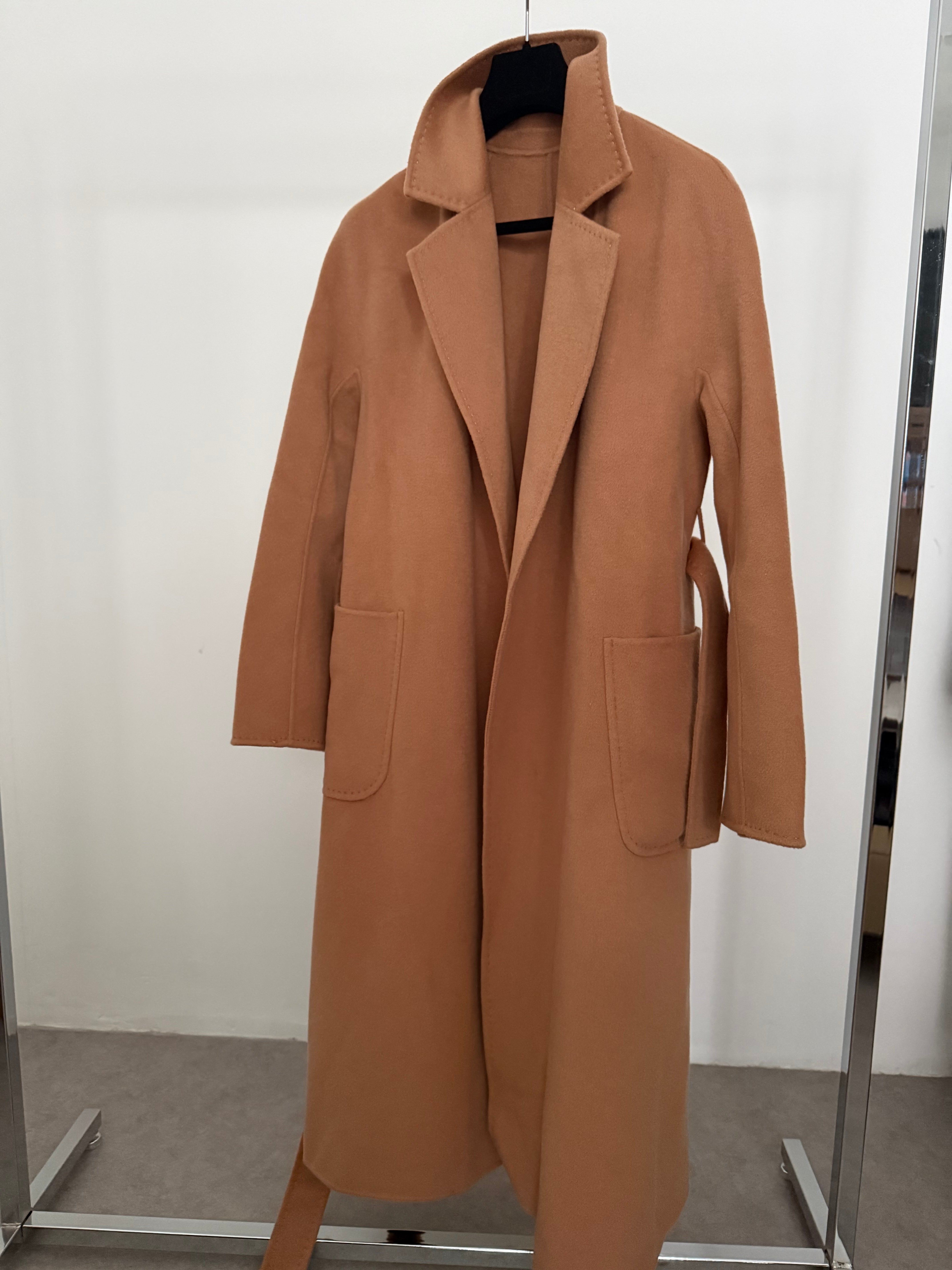 Cashmere Blend Coat Camel
