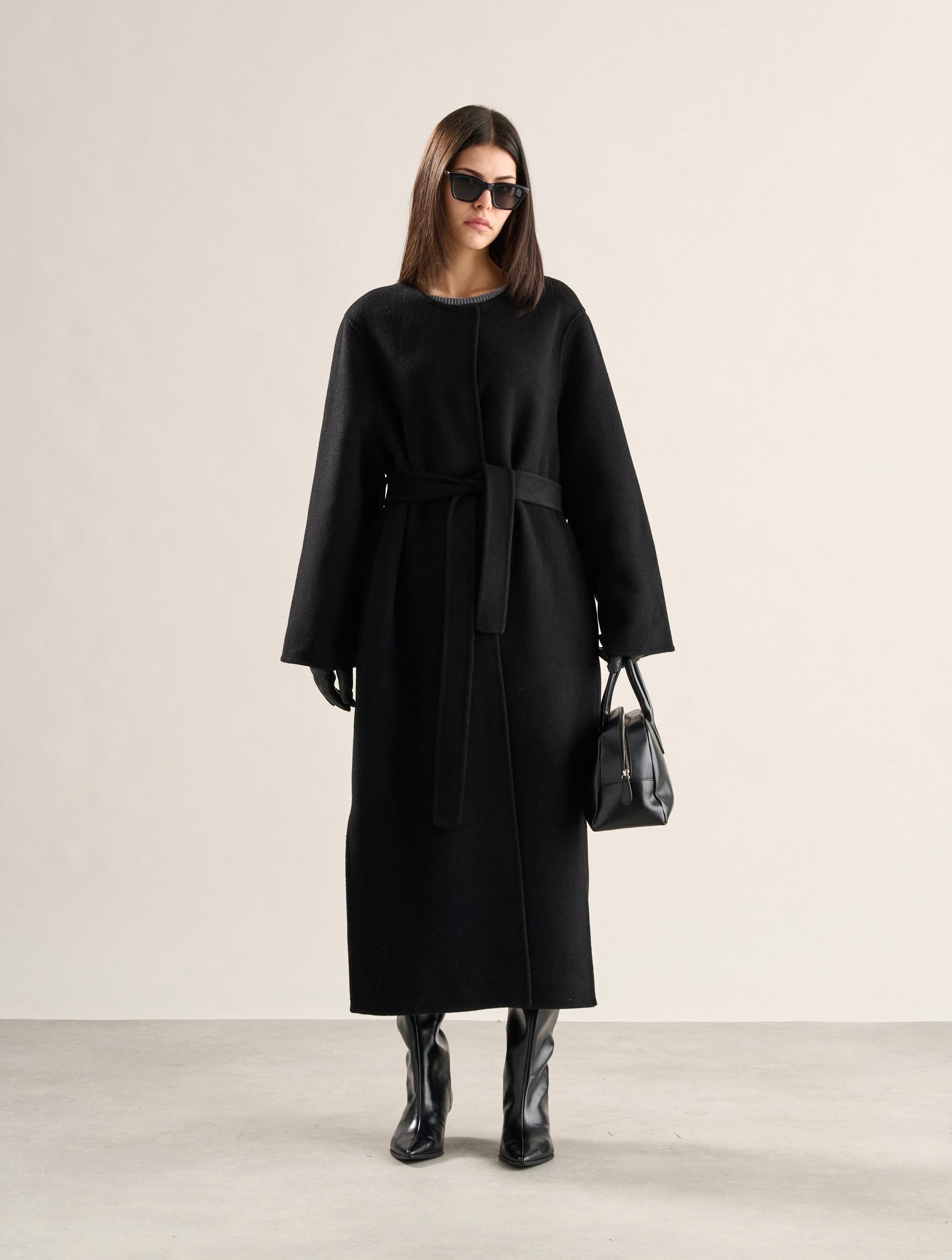 Kendra Doublé Coat Onyx