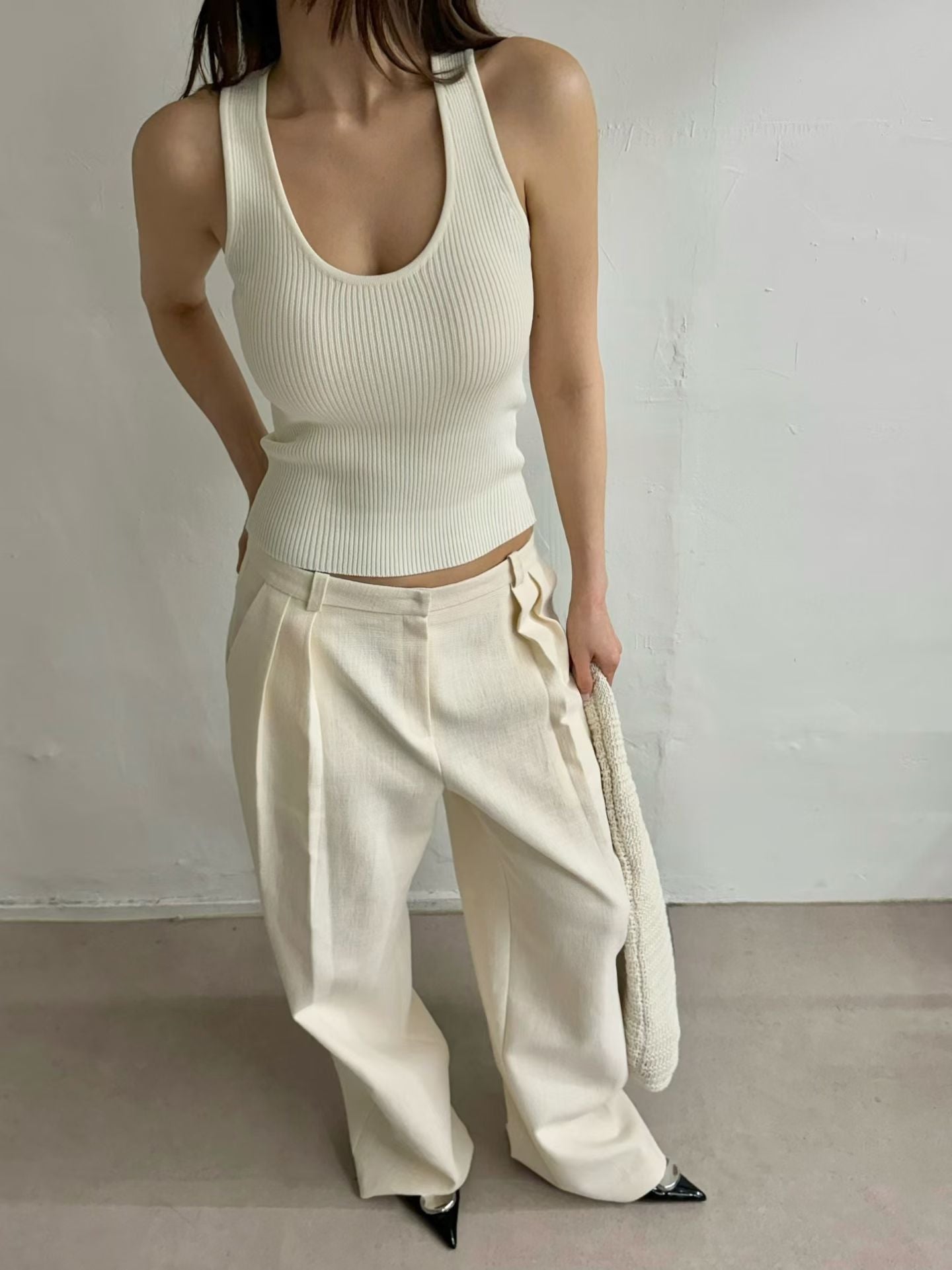 Talan Linen Trousers Cream