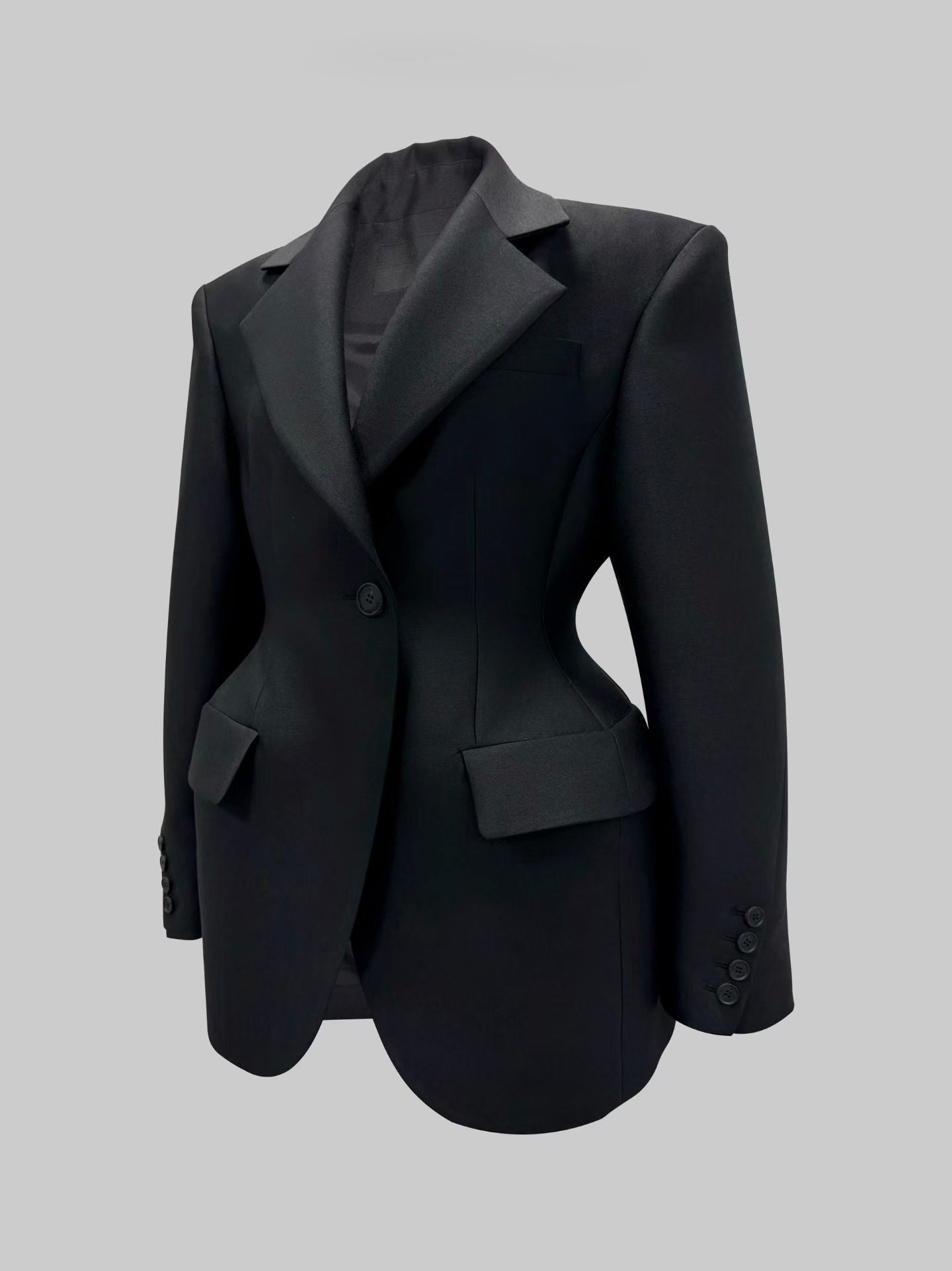 Demar Hourglass Blazer Onyx