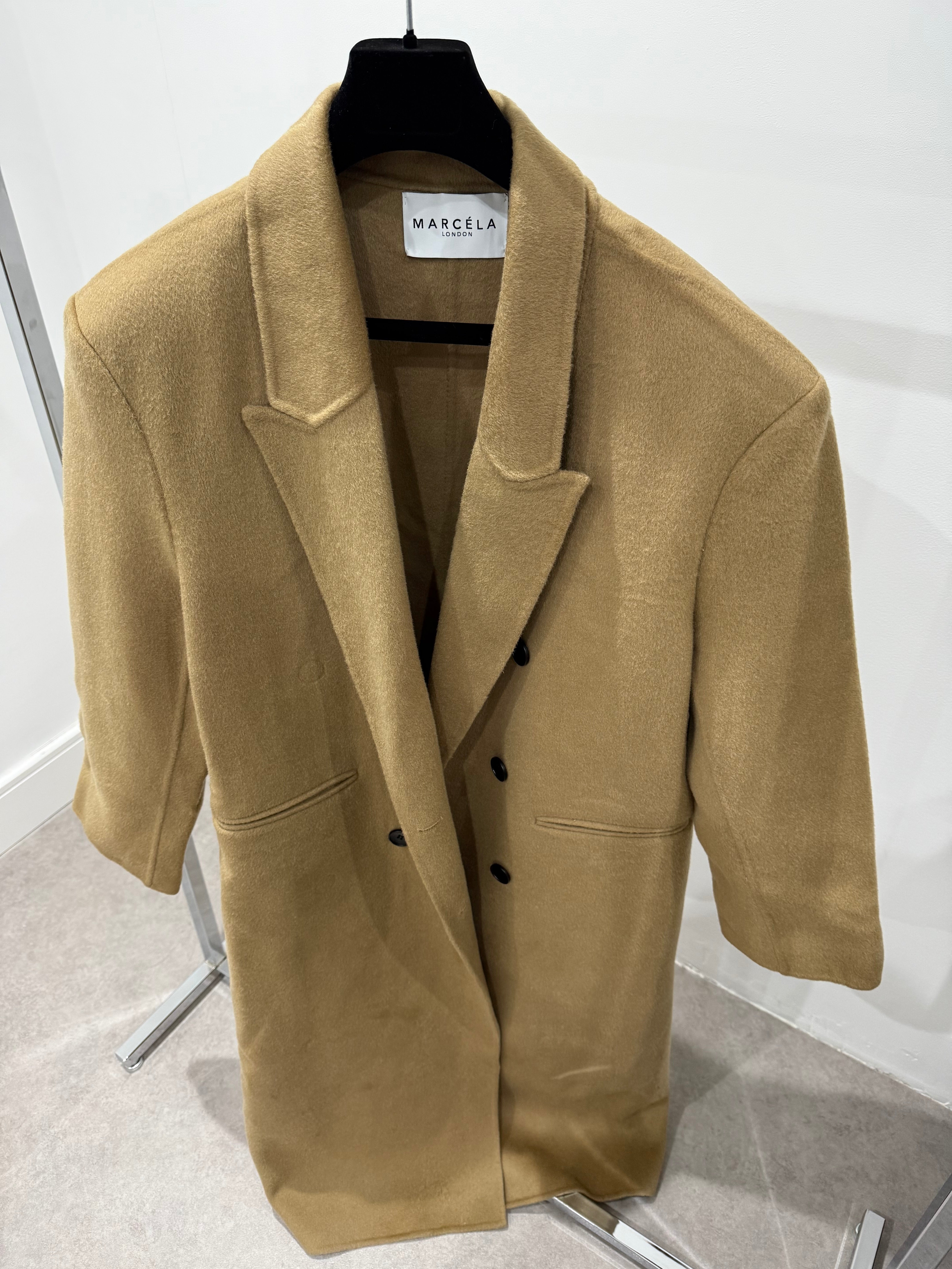 Doublé Boyfriend Coat Camel