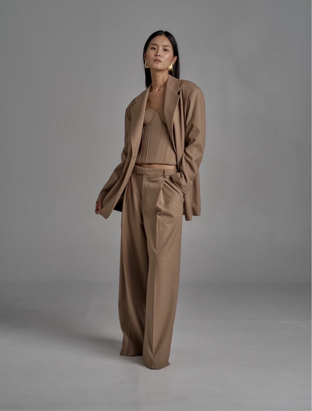 Valentina Blazer Wheat