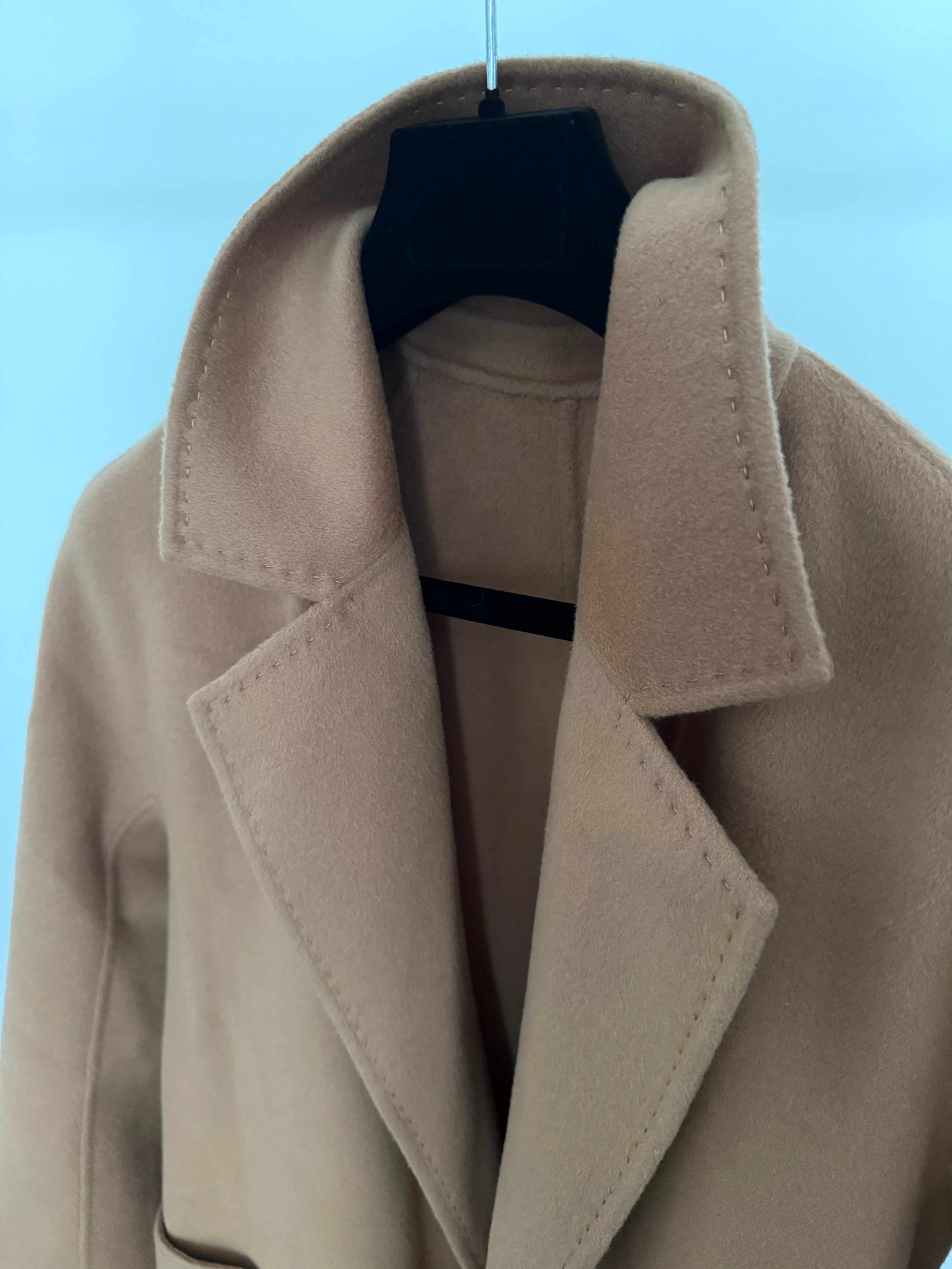 Cashmere Blend Coat Camel