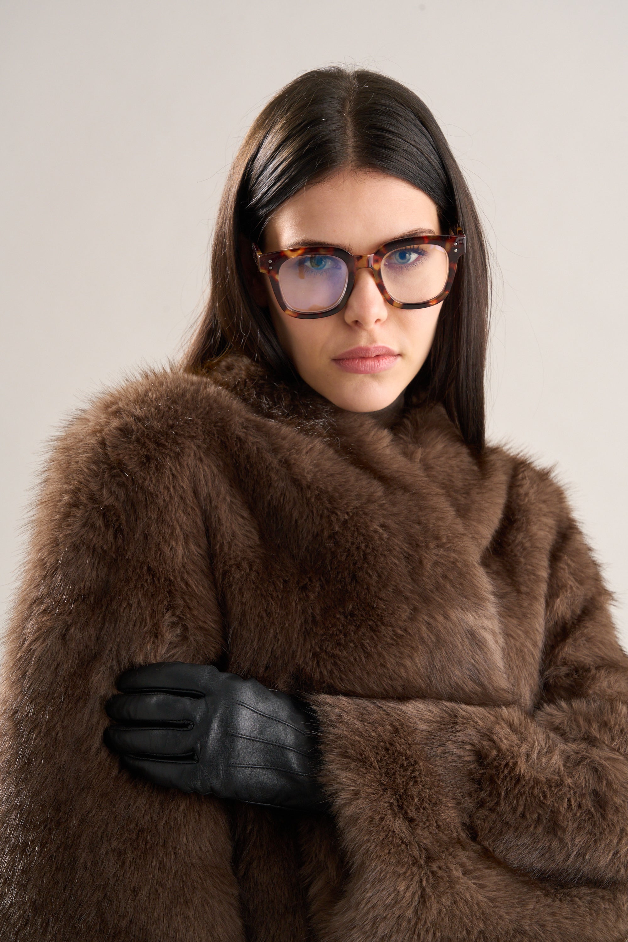 Lana Faux Fur Jacket Mocha