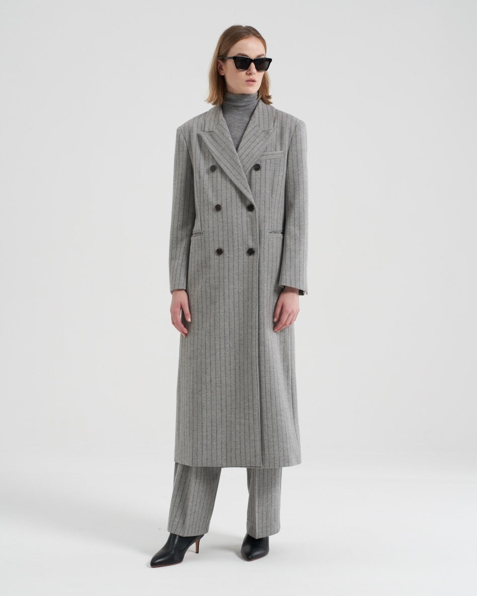 Gal Longline Wool Overcoat