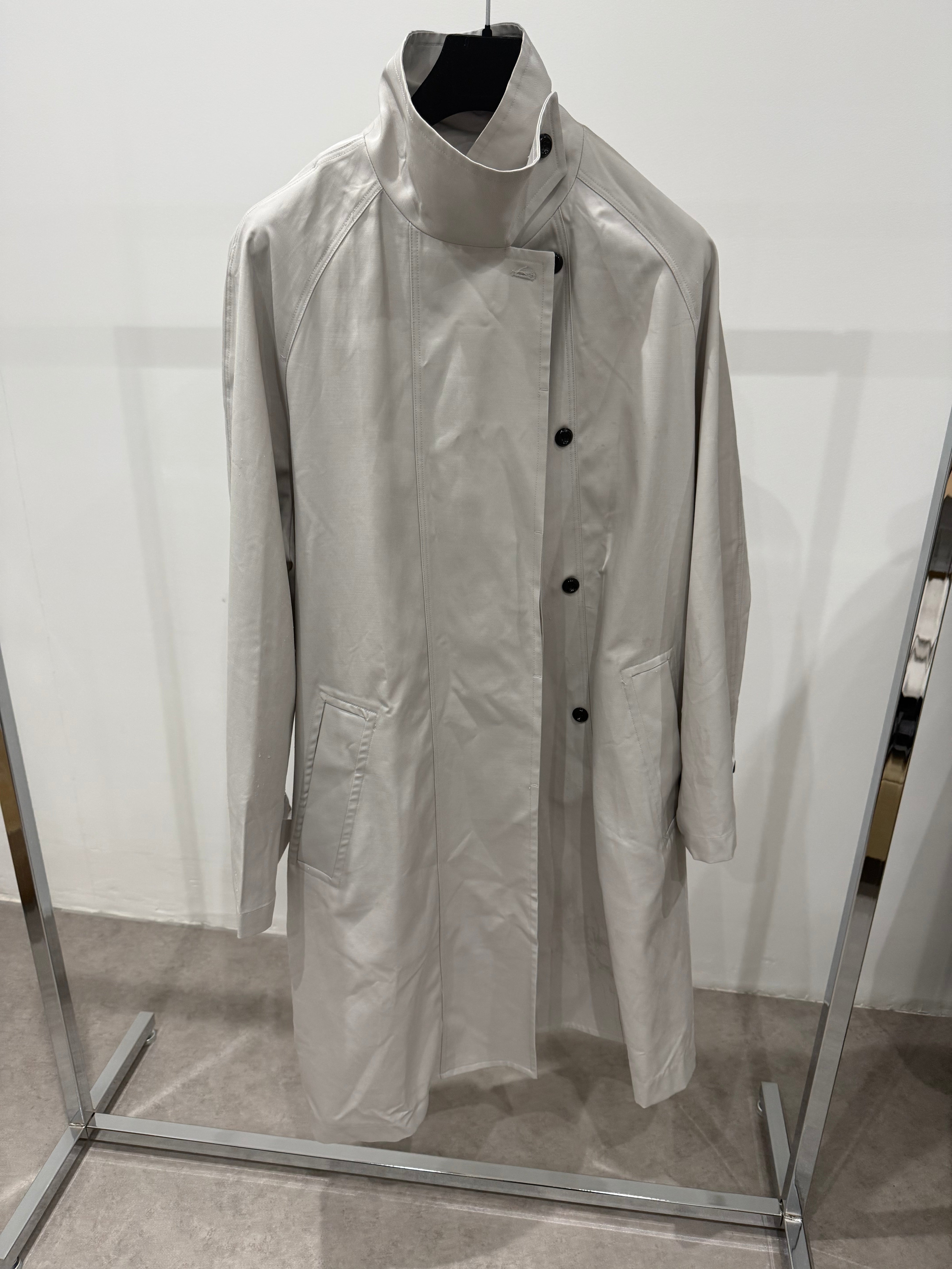 Funnel Trench Coat Dove