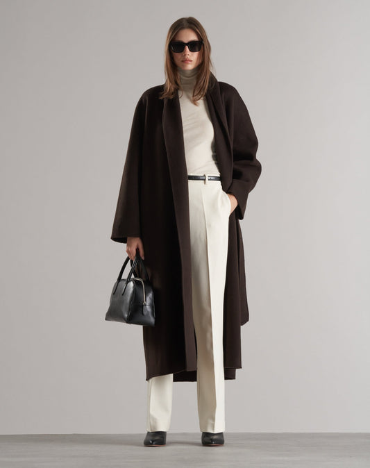 Enza Robe Coat Espresso