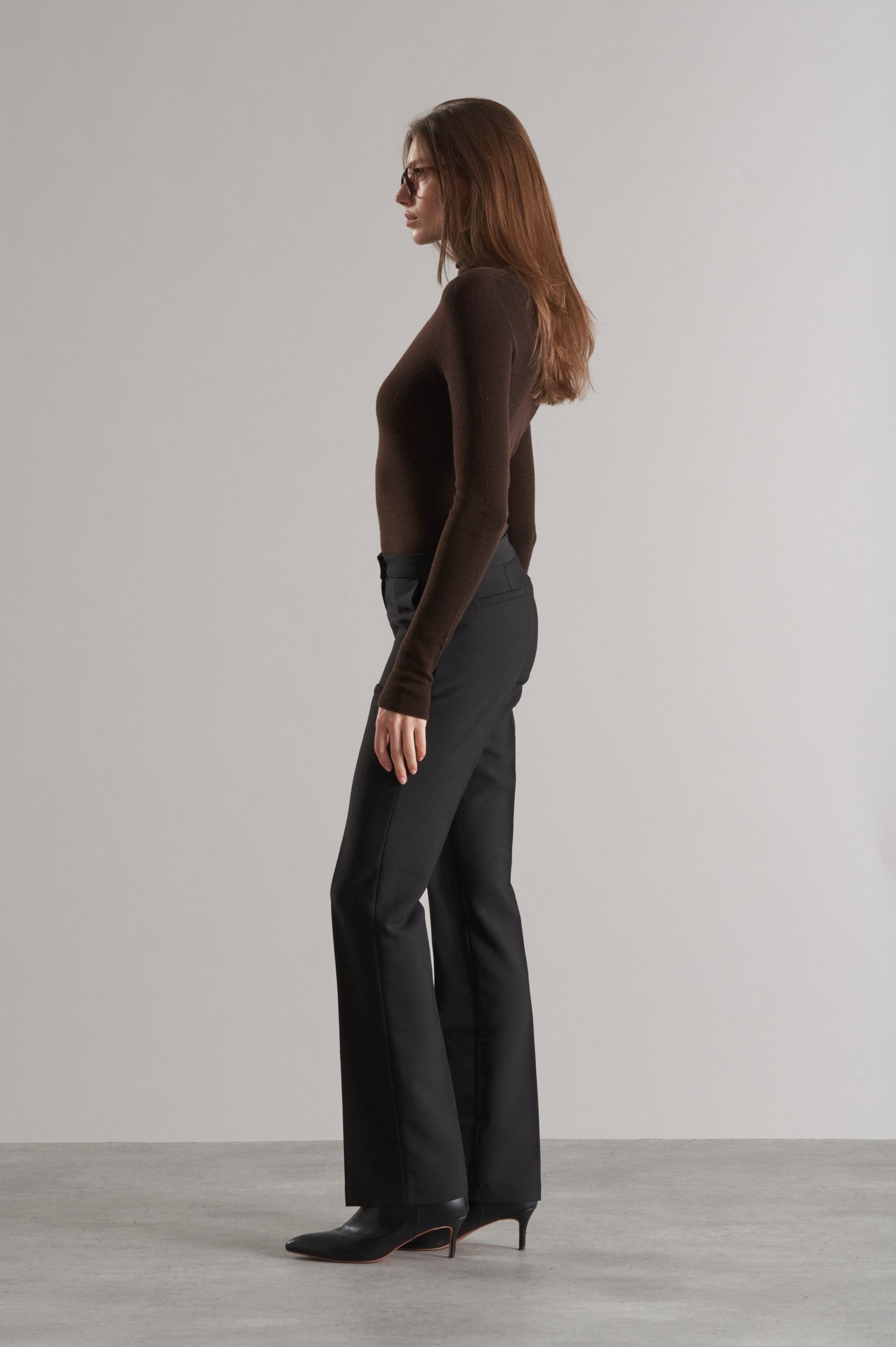 Mol Ultra Thin Merino Turtleneck Cocoa