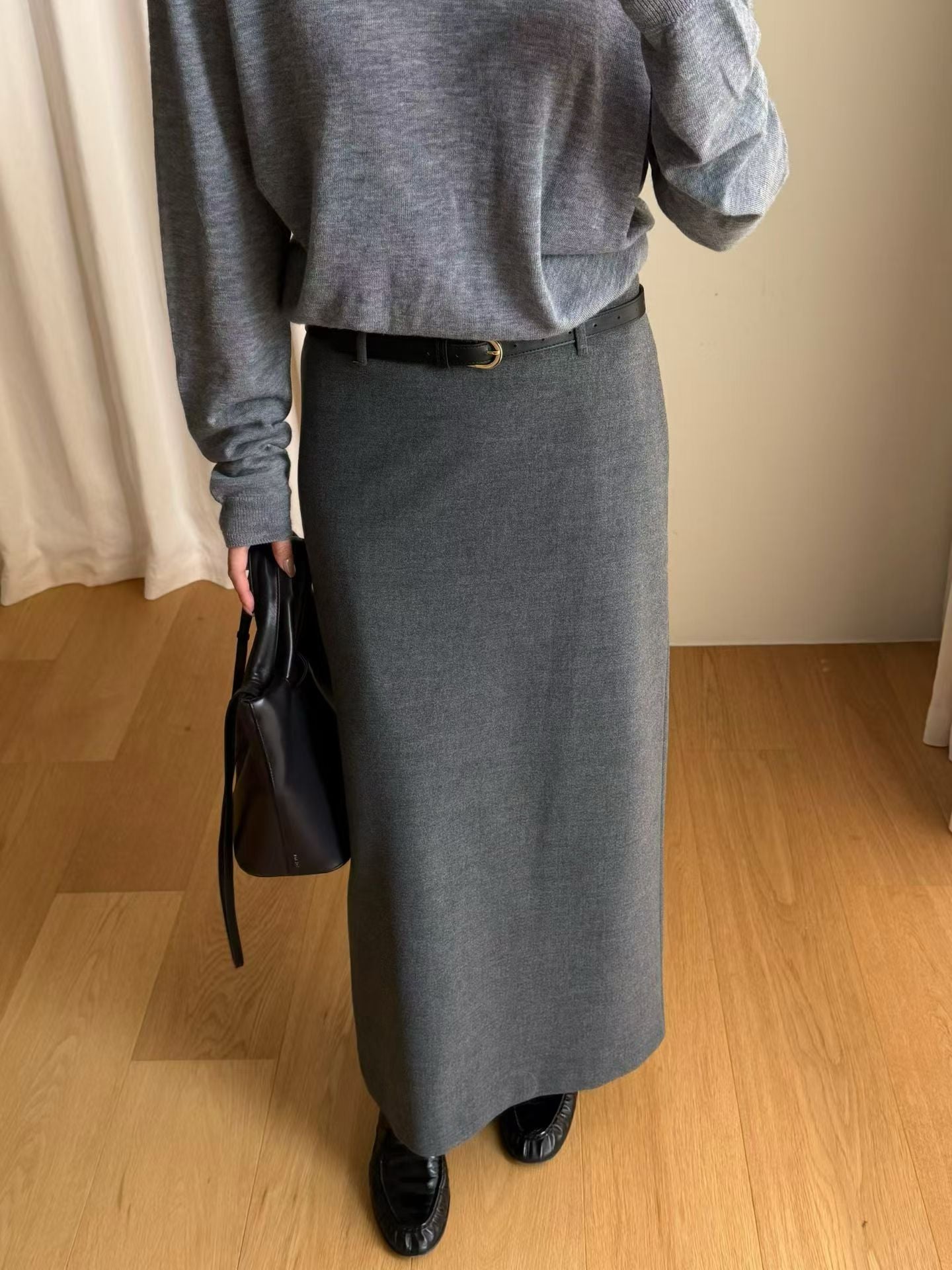 Kodi Pencil Skirt Charcoal