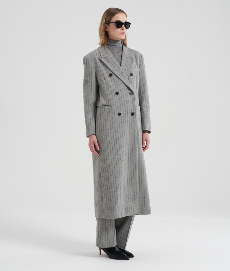 Gal Longline Wool Overcoat