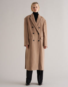 Boyfriend Wool Coat Camel