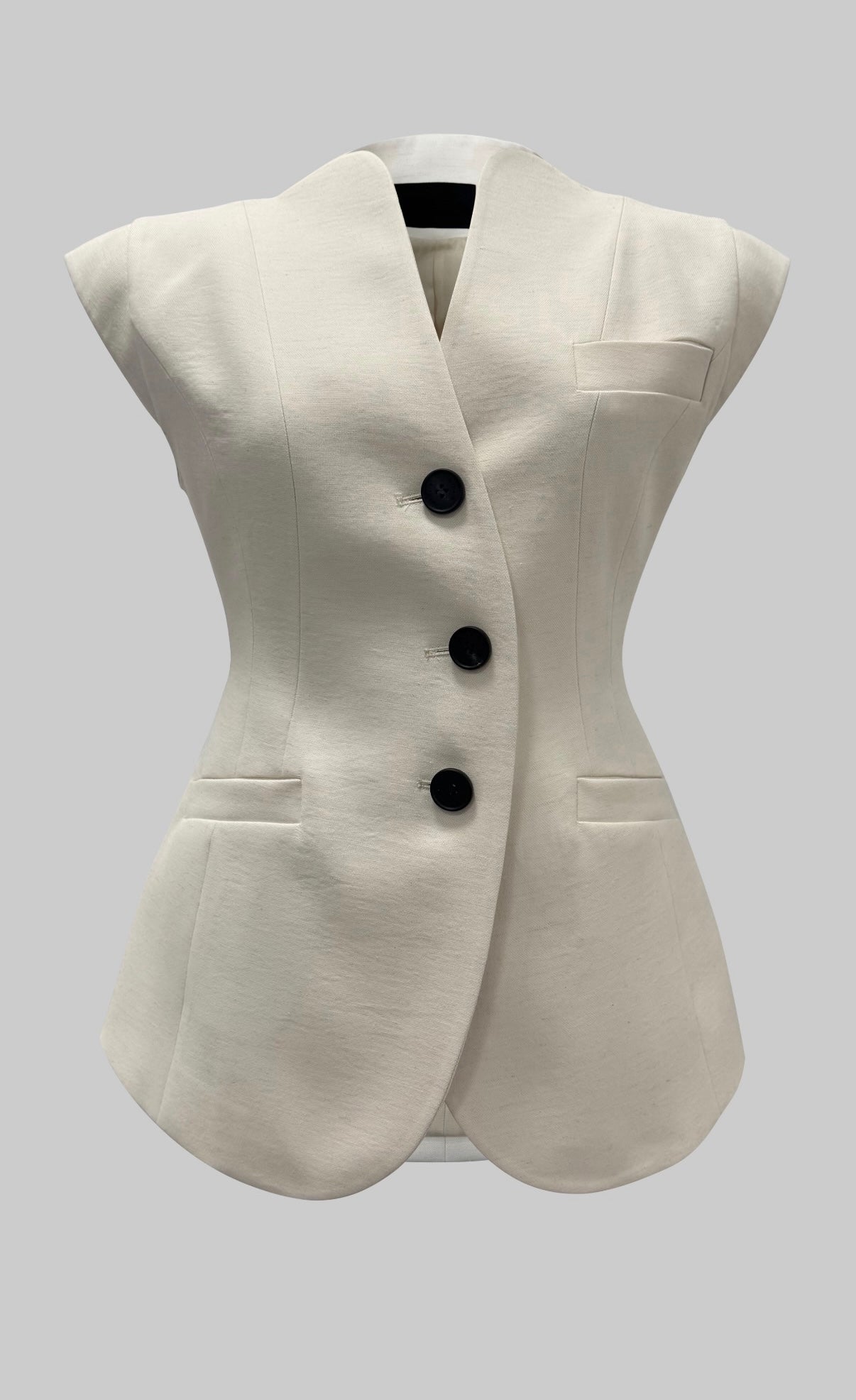 Solene Hourglass Jacket Parchment