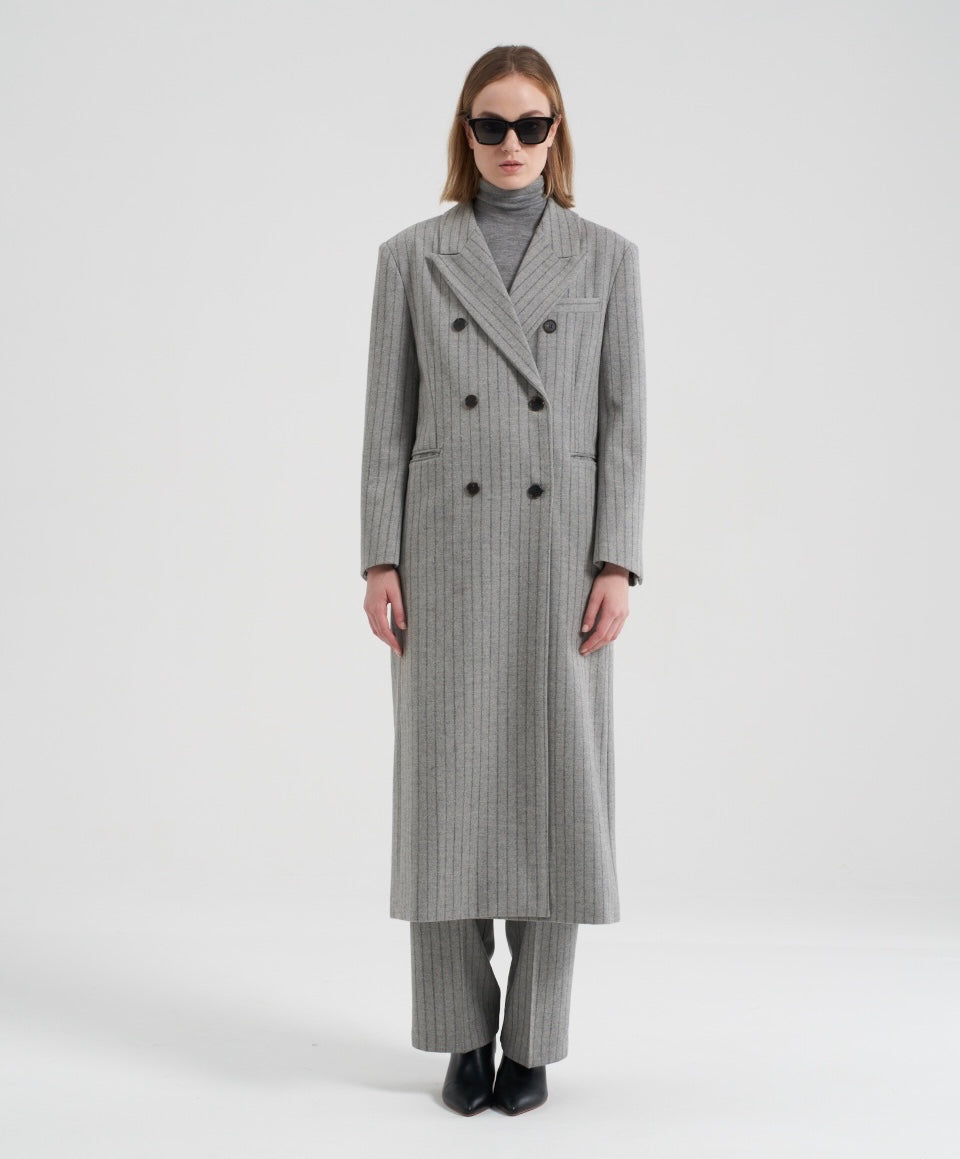 Gal Longline Wool Overcoat