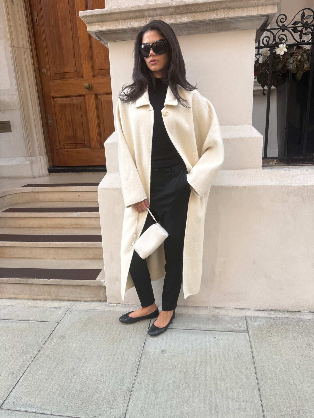 Neve Cocoon Coat Ivory