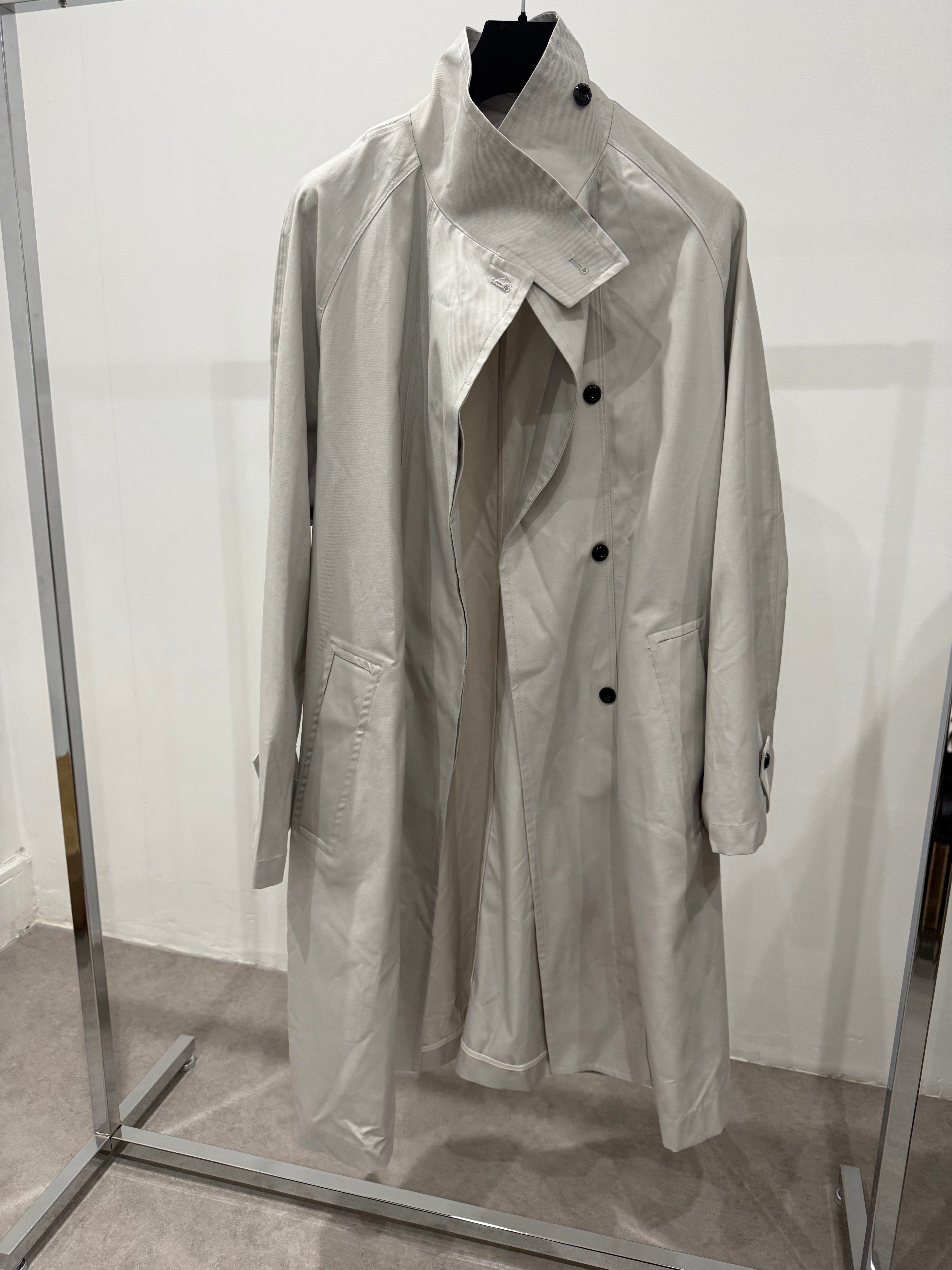 Funnel Trench Coat Dove