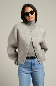Estra Wool Jacket Soft Grey Melange