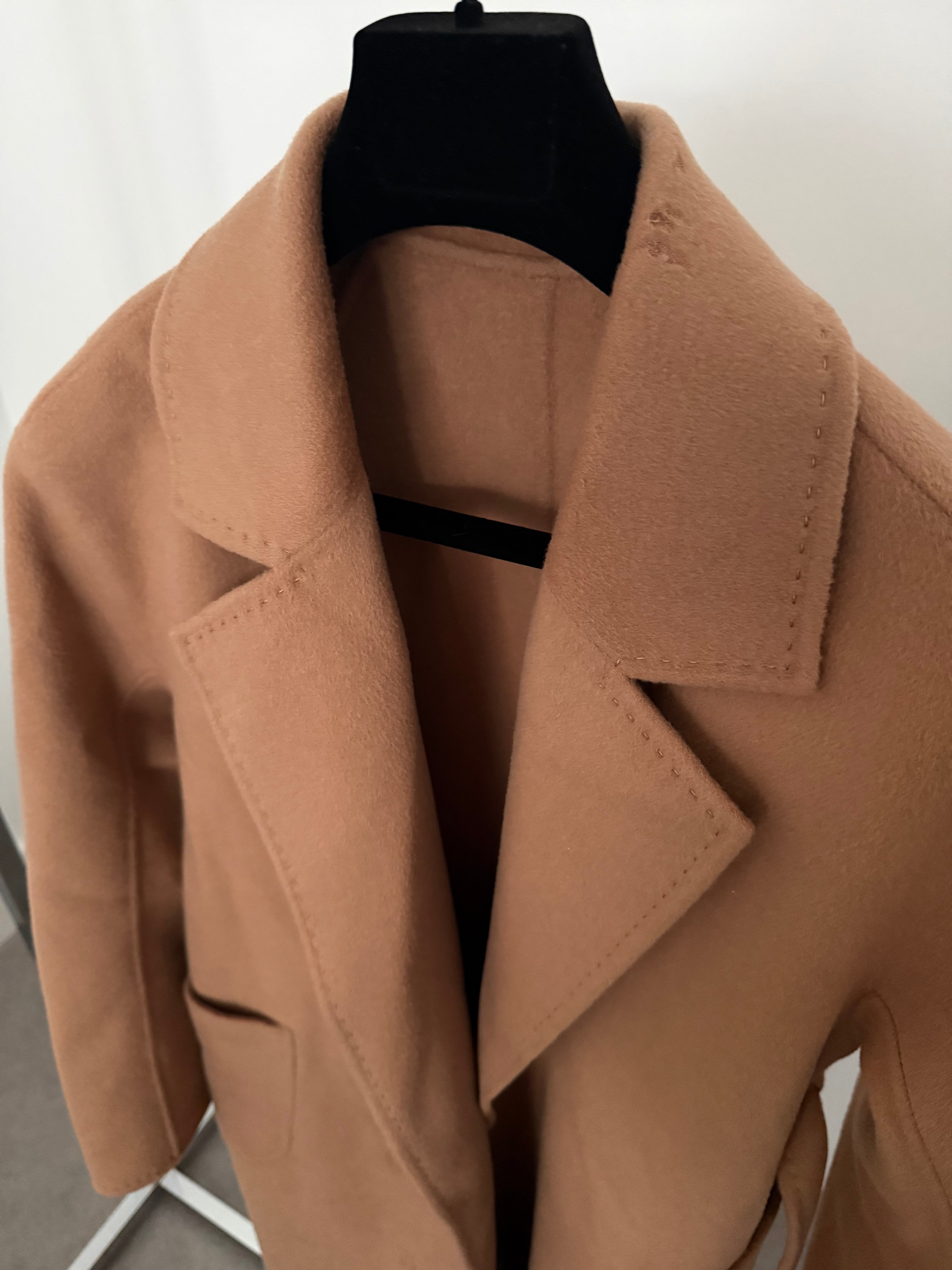 Cashmere Blend Coat Camel