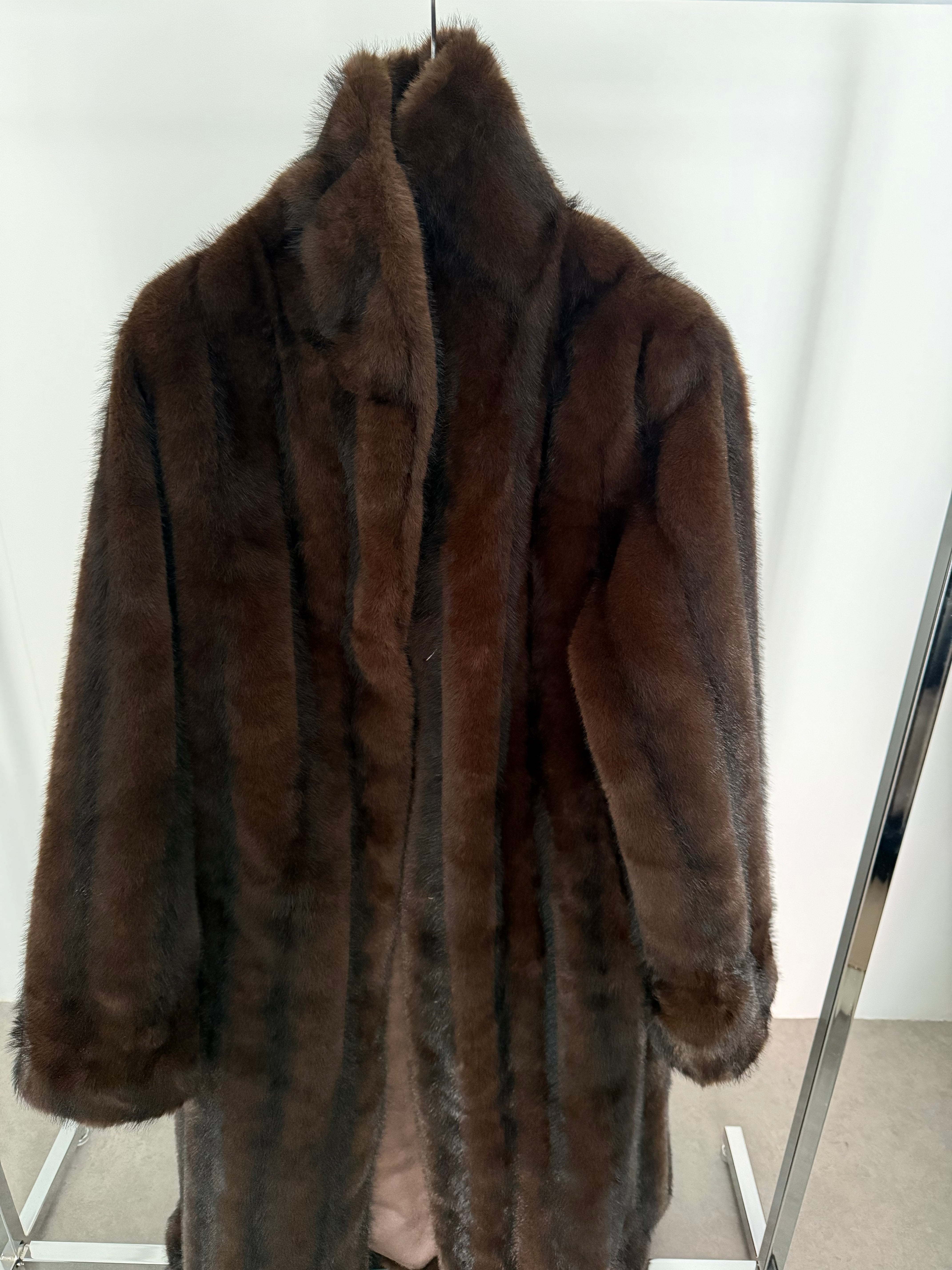 Faux Fur Coat Walnut