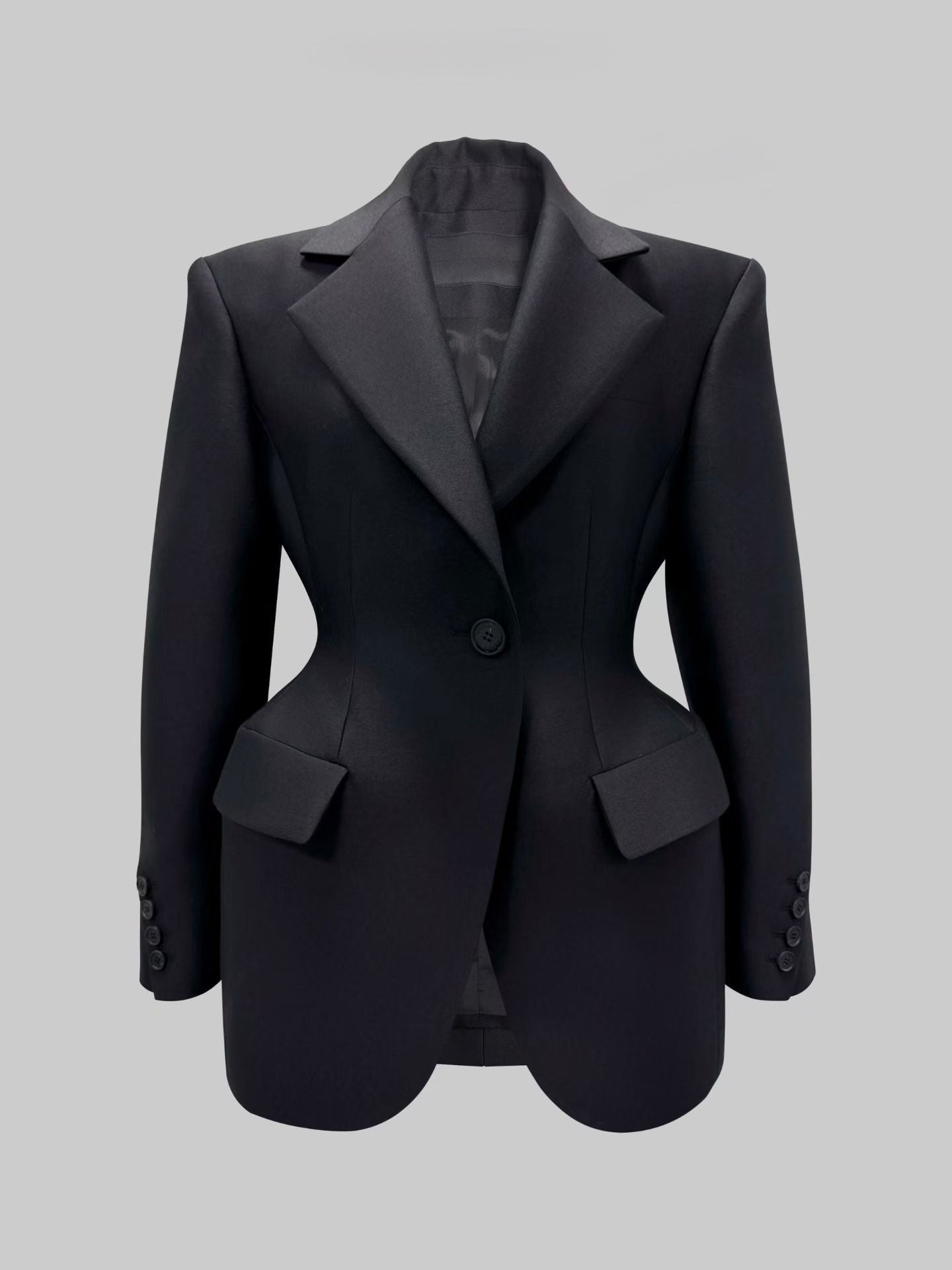 Demar Hourglass Blazer Onyx