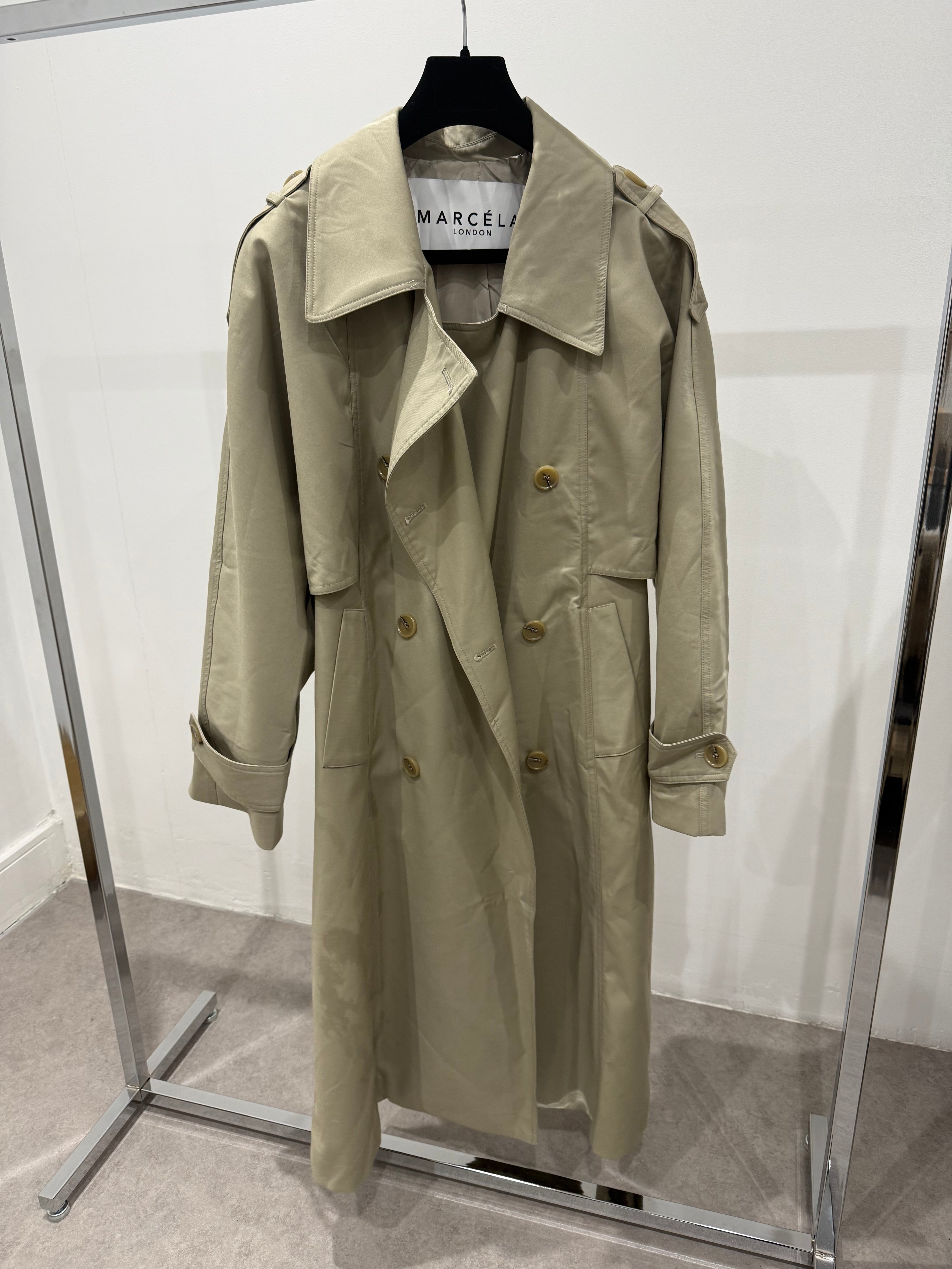 Trench Coat Sage Smoke