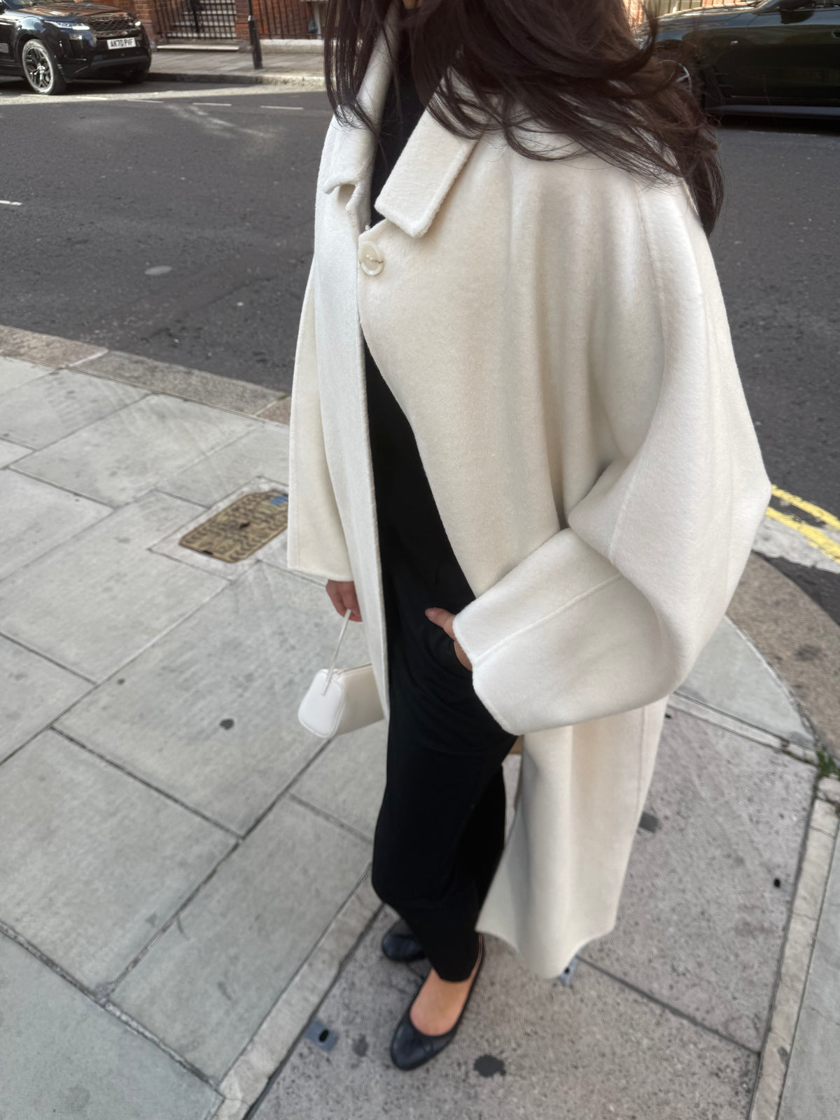 Neve Cocoon Coat Ivory