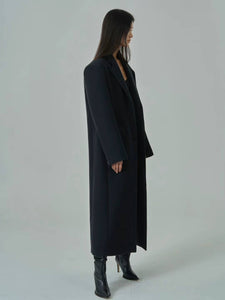 Robyn Wool Blend Overcoat Black