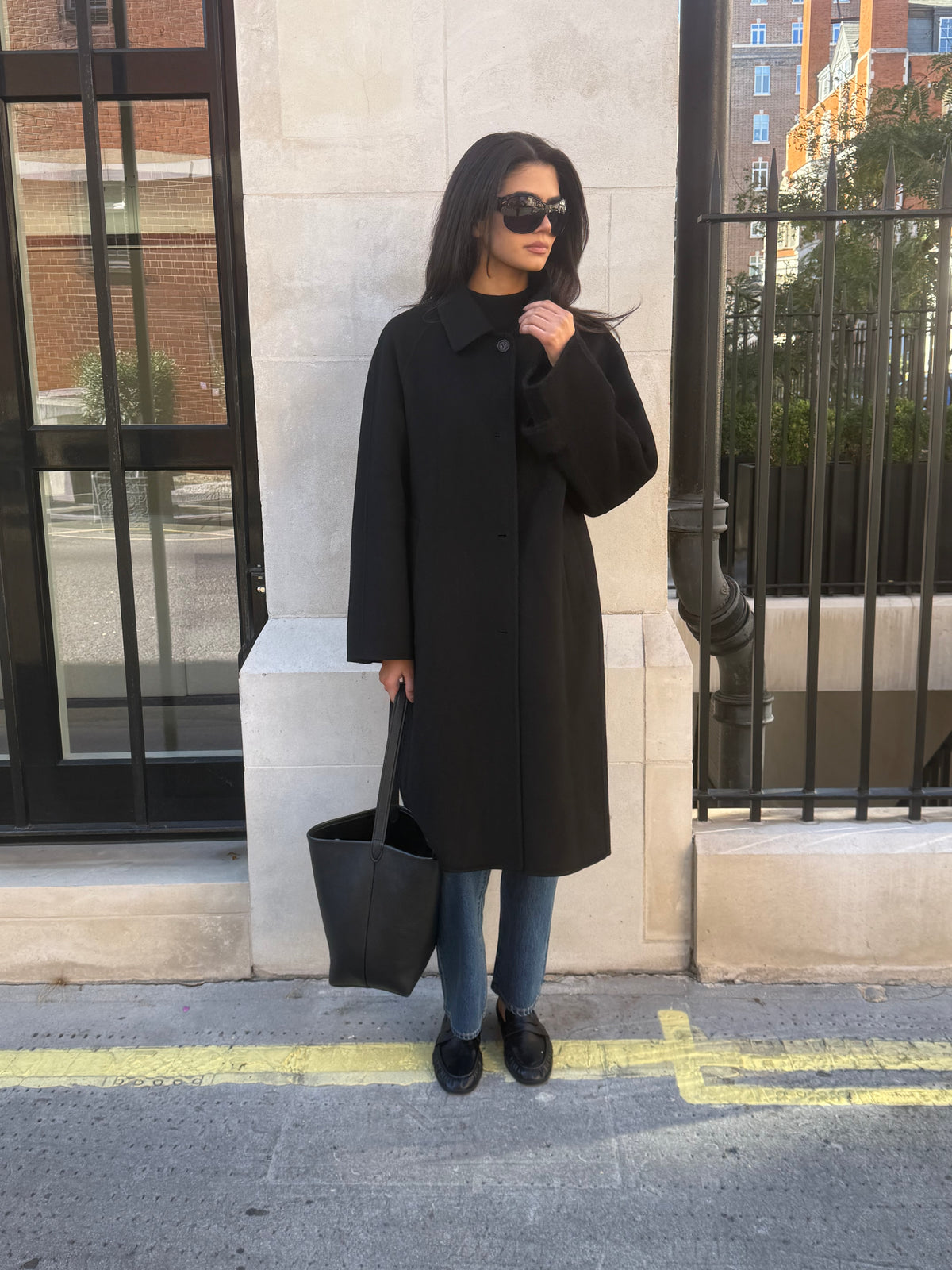 Marais Wool Car Coat Onyx