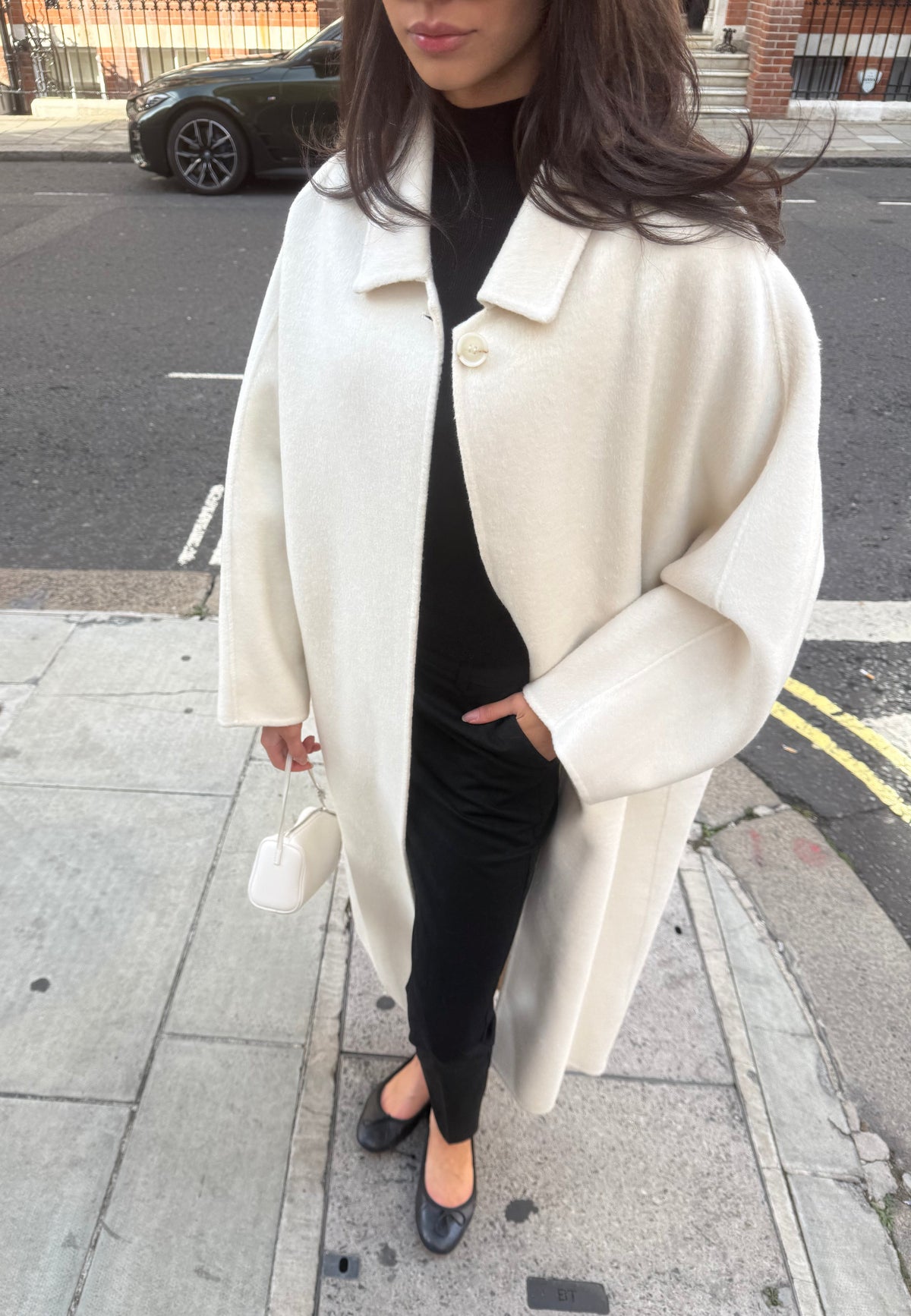 Neve Cocoon Coat Ivory