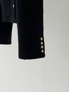 Atis Bouclé Wool Jacket Black