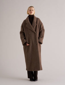 Oslo Alpaca and Wool Scarf Coat