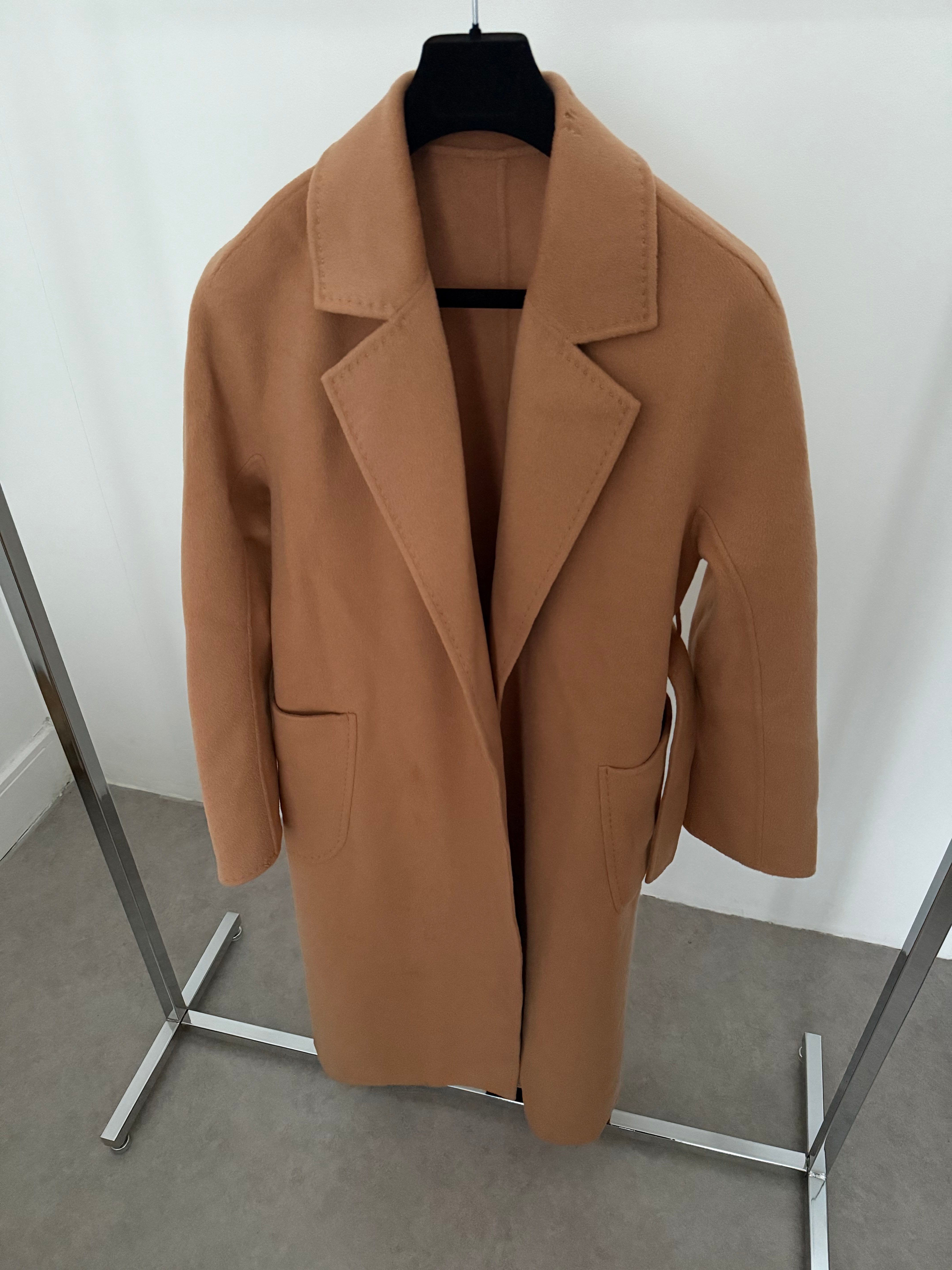 Cashmere Blend Coat Camel