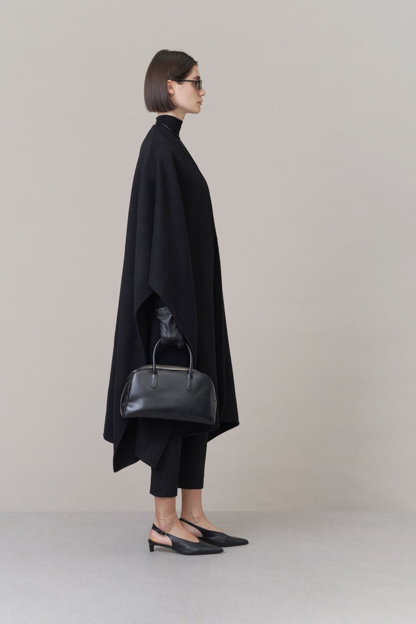 Nova Doublé Cashmere Blend Cape Onyx (Long)