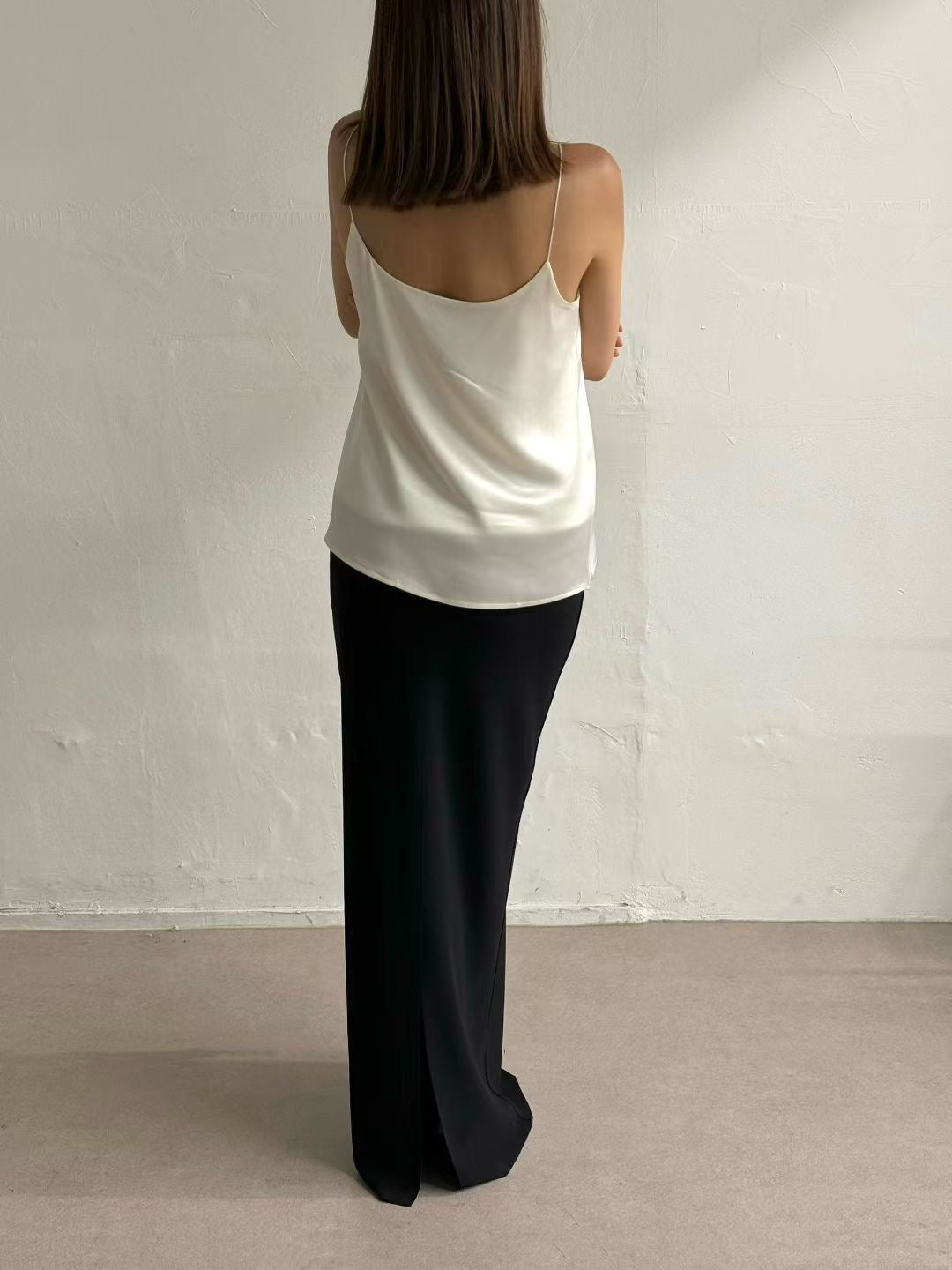 Zax Crepe Longline Skirt