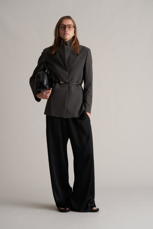 Kos Wool Blend Blazer Graphite