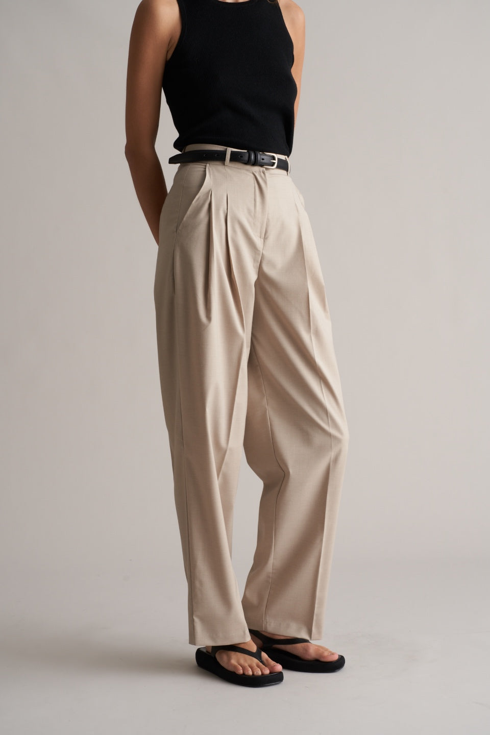 Daphne Pintuck Trousers Jute