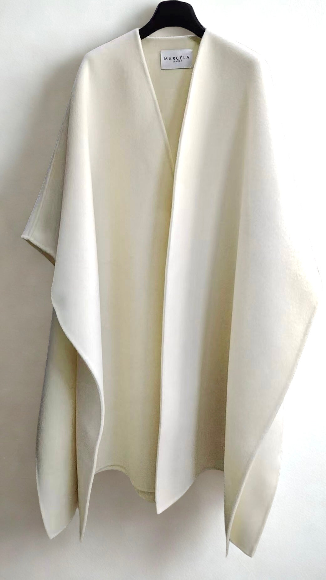 Nova Doublé Cashmere Blend Cape Ivory (Long)