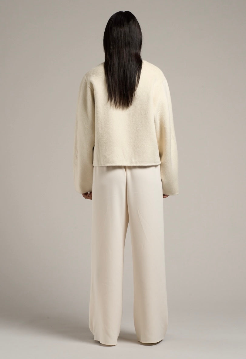 Estra Wool Blouson Jacket Cream