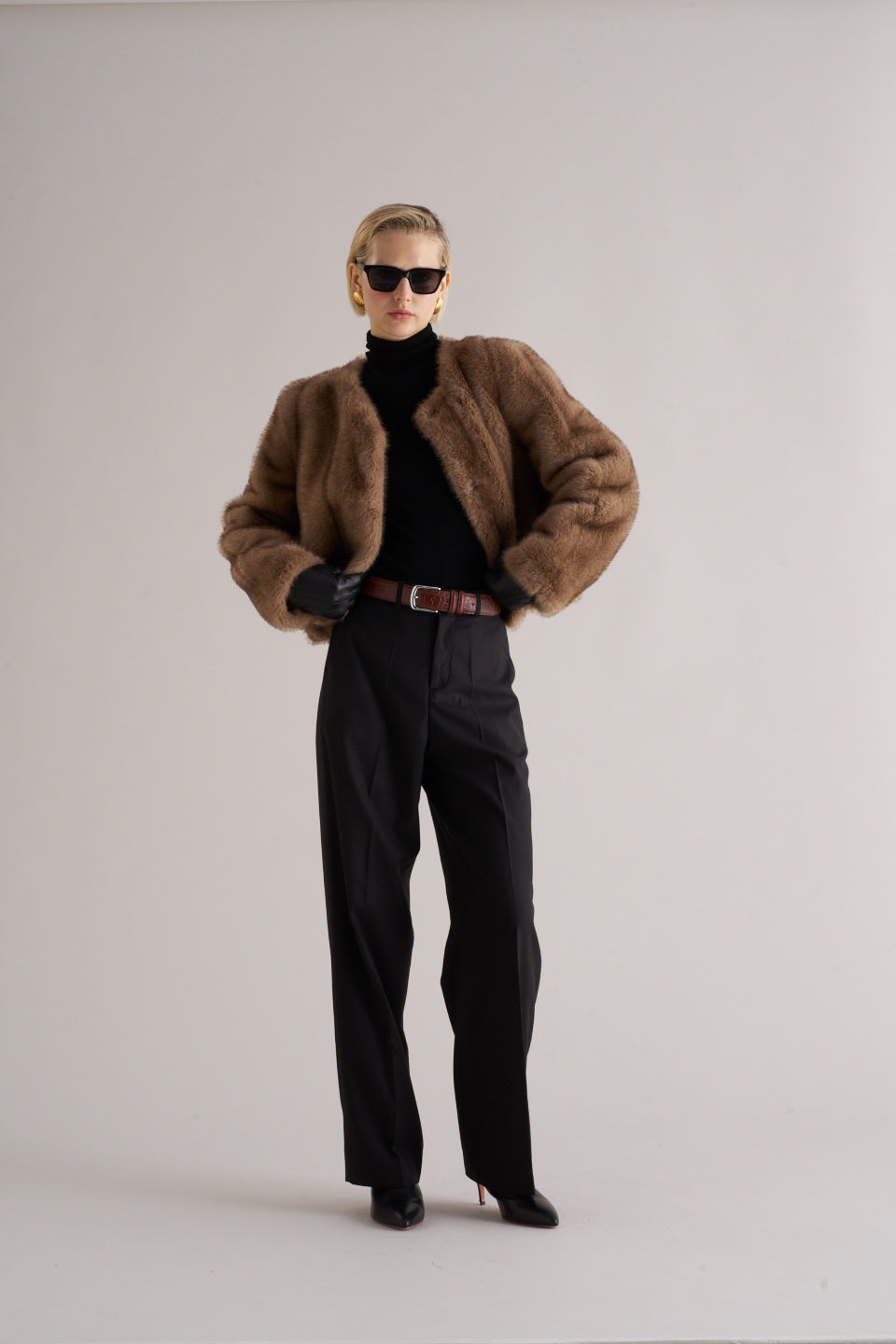 Misa Faux Fur Jacket Soft Mink