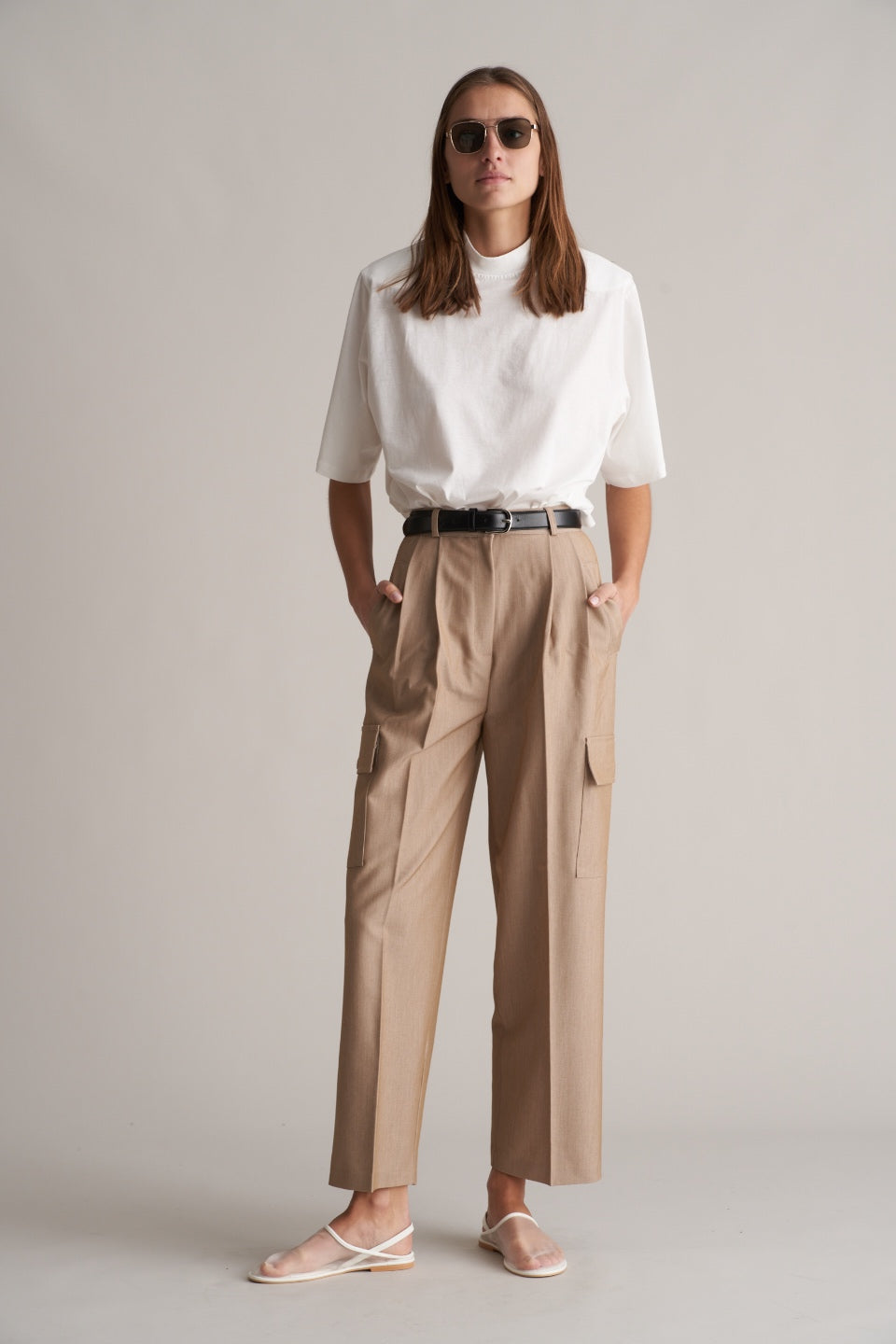 Matau Cargo Trousers Beige
