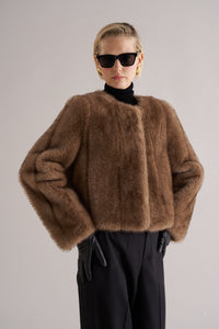Misa Faux Fur Jacket Soft Mink