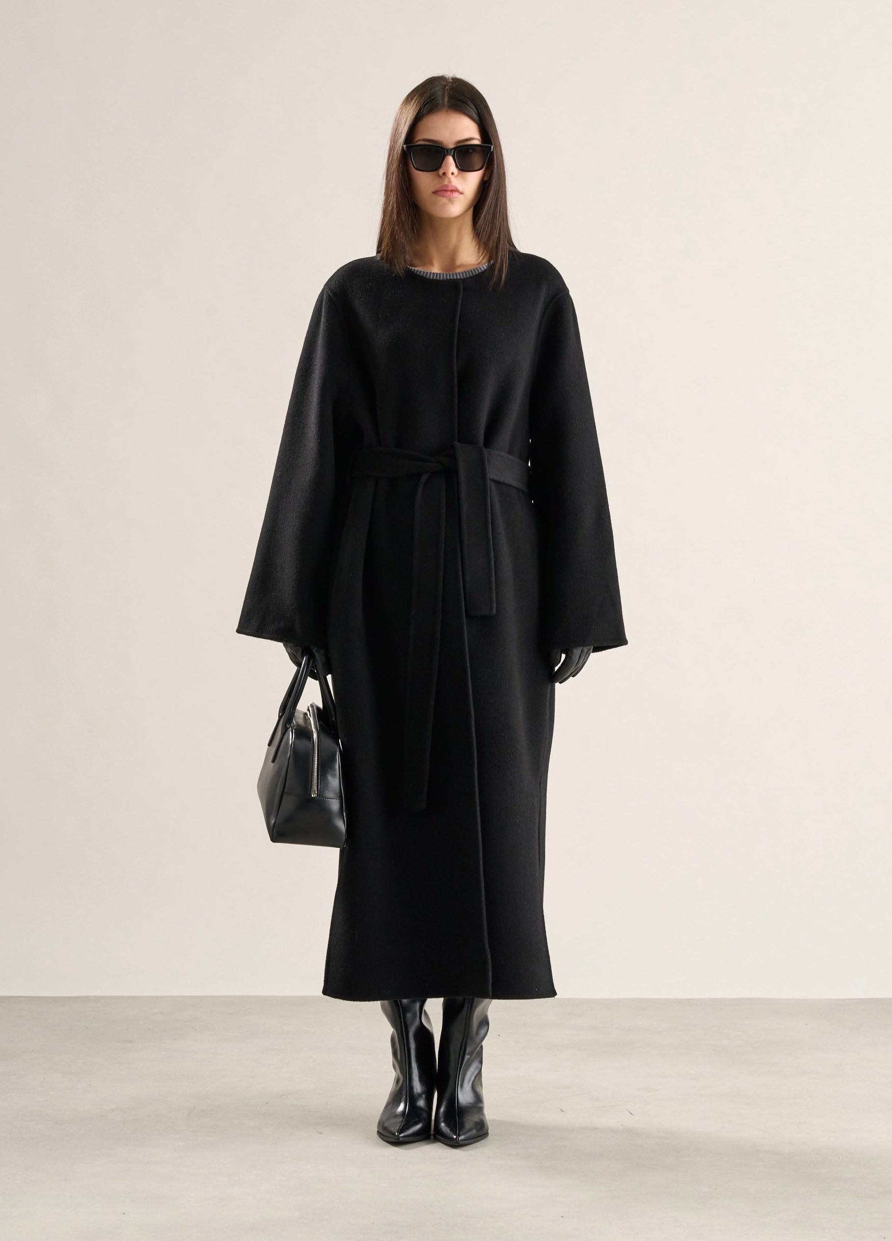 Kendra Doublé Coat Onyx