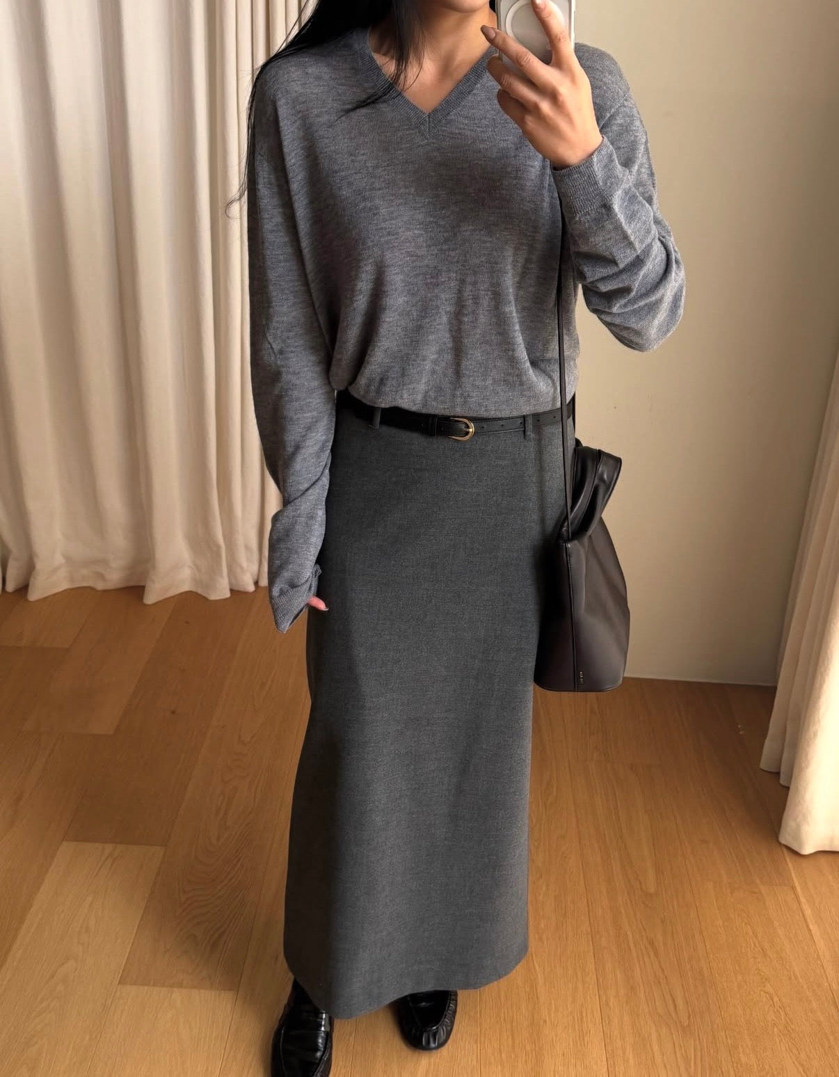 Kodi Pencil Skirt Charcoal